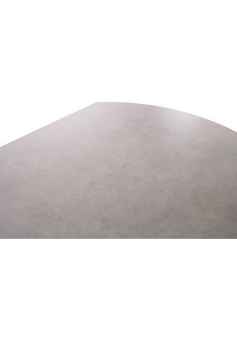 MCA furniture Valgomojo stalas RUBIKON Stalas 90-135 cm (Einzelstück) Keramik metalas Längsseitenauszug išskleidžiamas 13 mm
