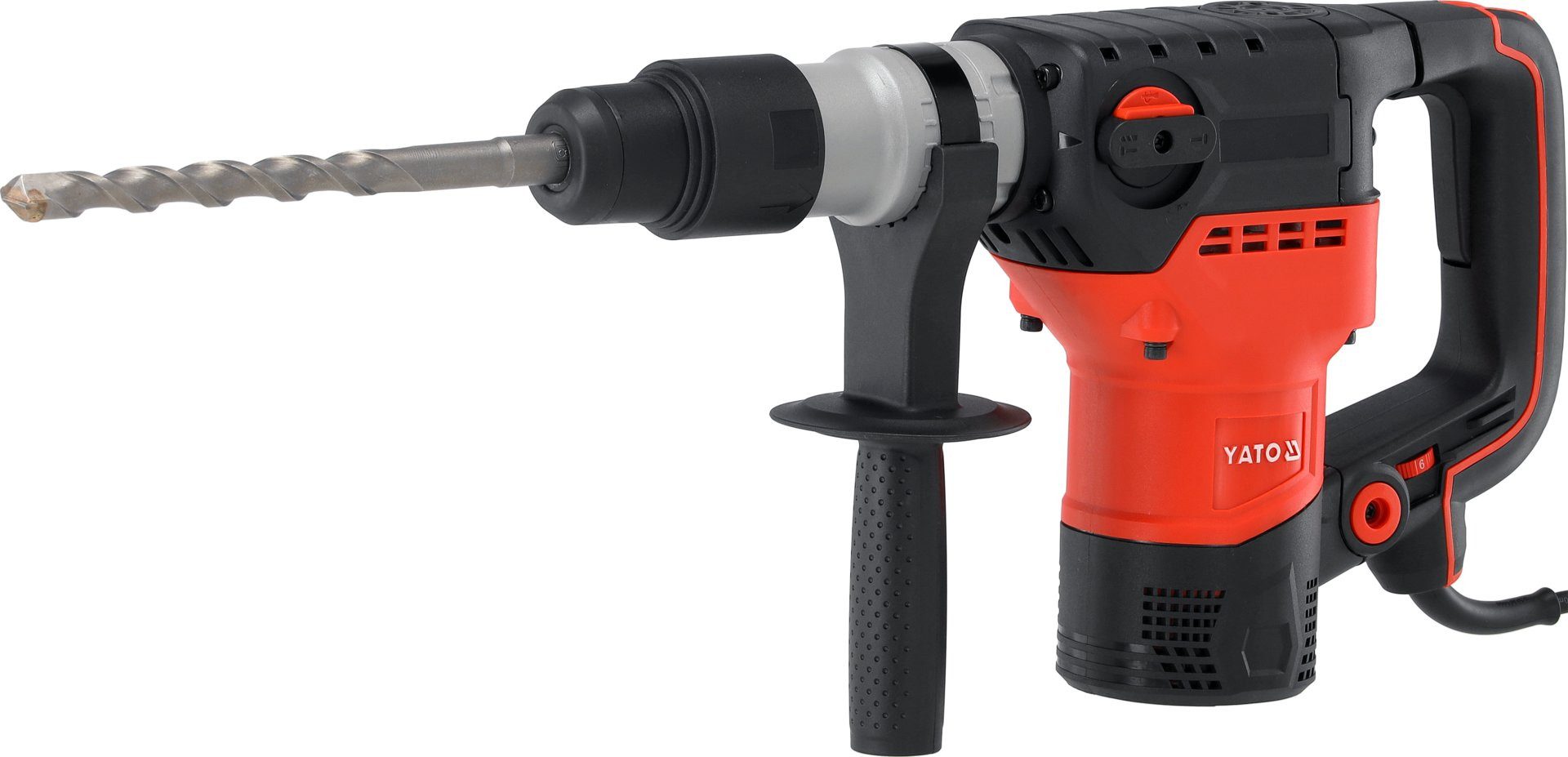 Yato Bohrhammer Bohrhammer 1600W, SDS-MAX mit Meißelfunktion, 15J, 6,6kg, 230 V, (Bohrhammer 1600W, SDS-MAX mit Meißelfunktion, 15J, 6,6kg)