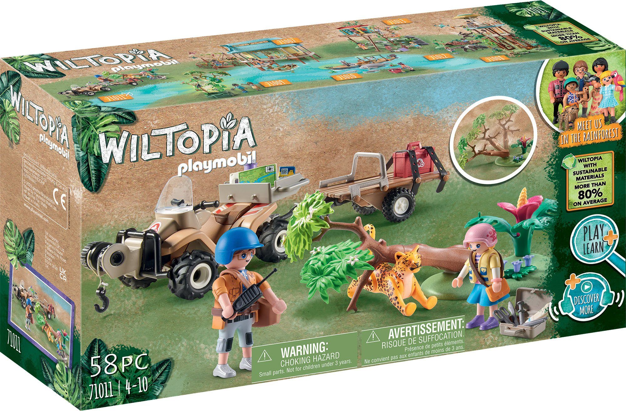 Wiltopia - Tierrettungs-Quad (71011), Wiltopia Konstruktions-Spielset