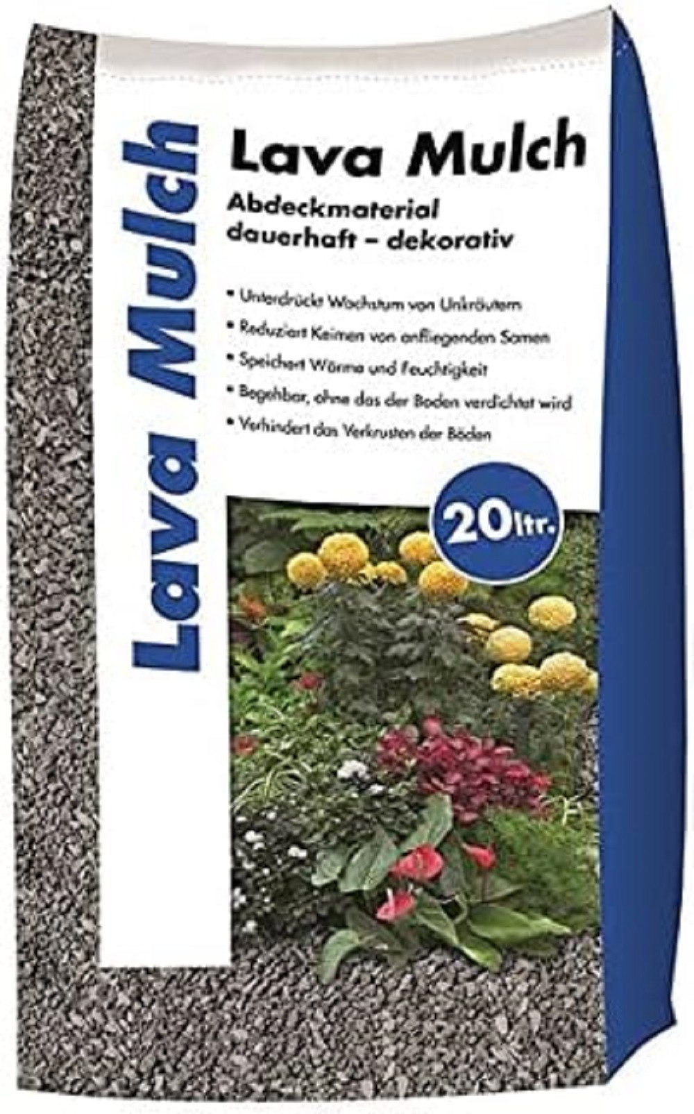 Hamann Mercatus GmbH Lavasteine Hamann Mercatus Lavamulch anthrazit 8-16 mm 20 L