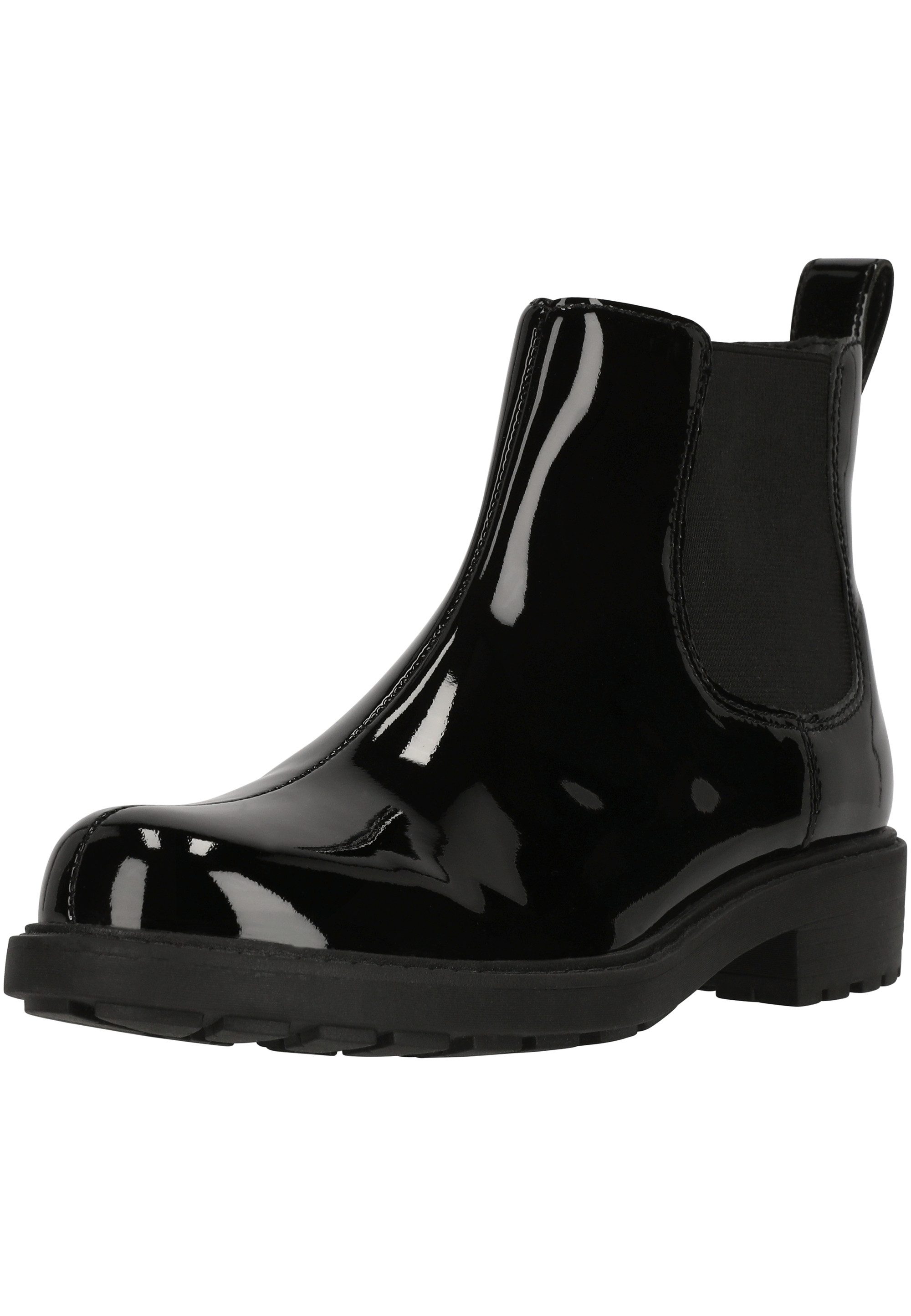 Clarks Orinoco2 Lane Black Pat Stiefelette mit dämpfender Eigenschaft