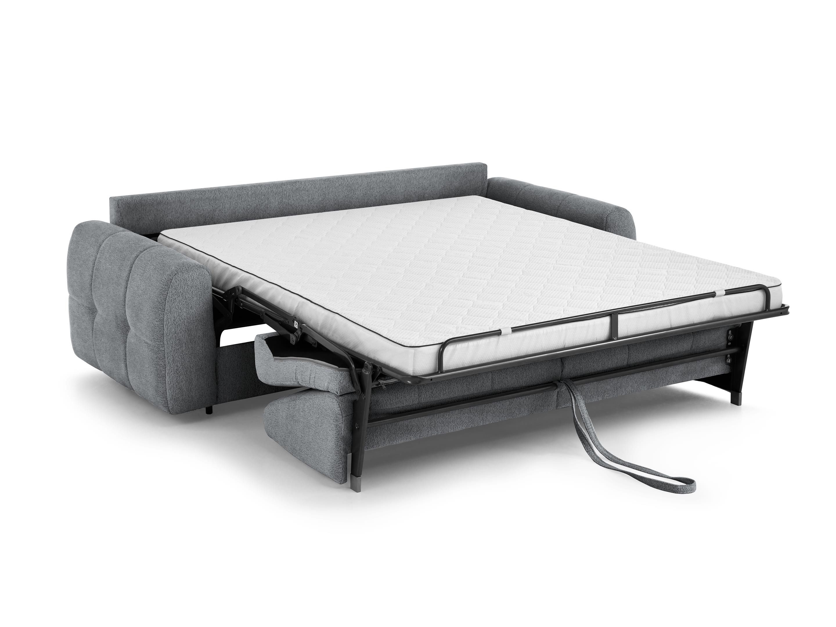Beautysofa Schlafsofa Pireus modernes Sofa mit italienischem Klappmechanismus und Matratze, in 3 Größen & 6 Farben, Bettkasten und Schlaffunktion – Bild 3 von 5