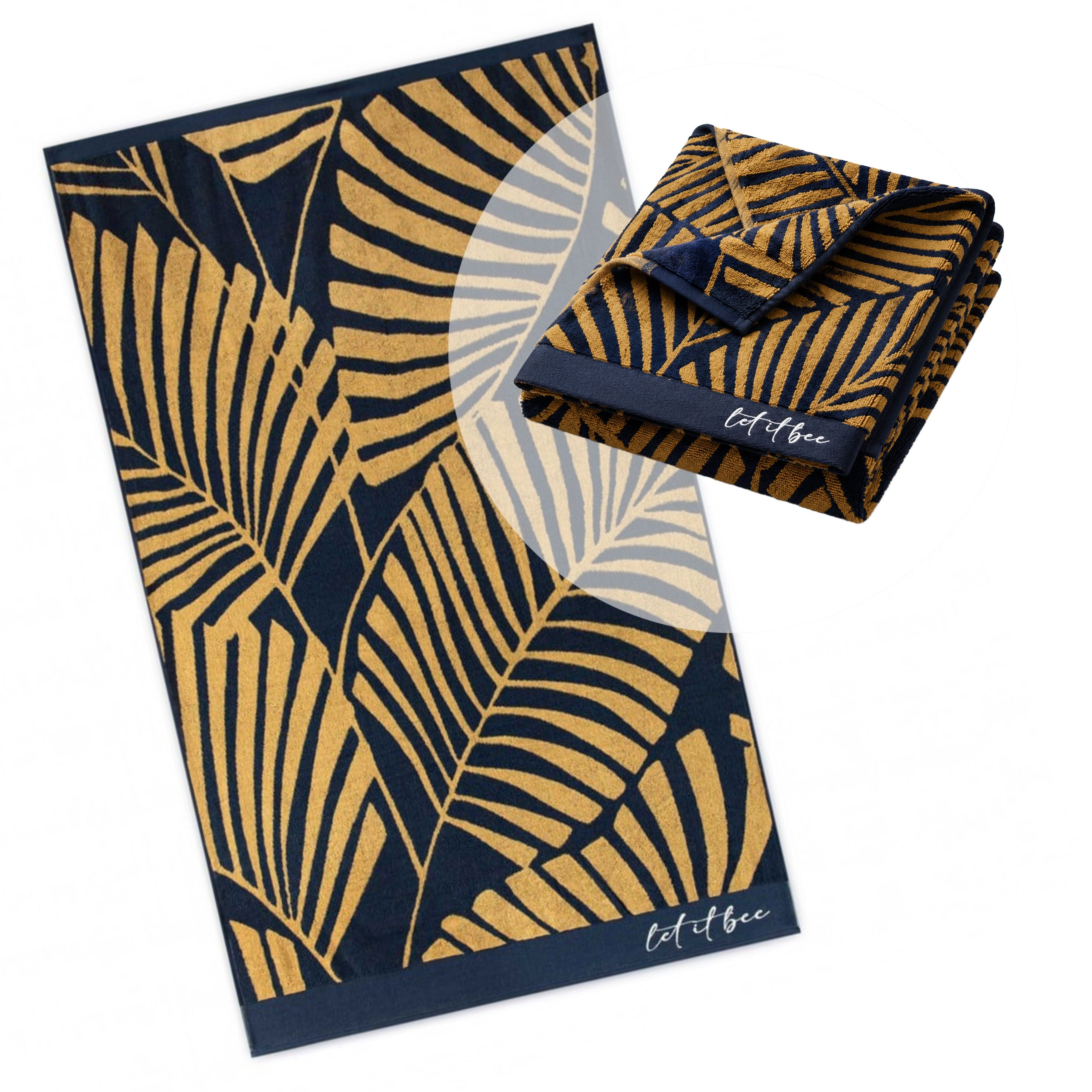 Zwoltex Strandtuch Strandhandtuch 100x160cm [380 g/m²], weich, saugstark & sommerlich