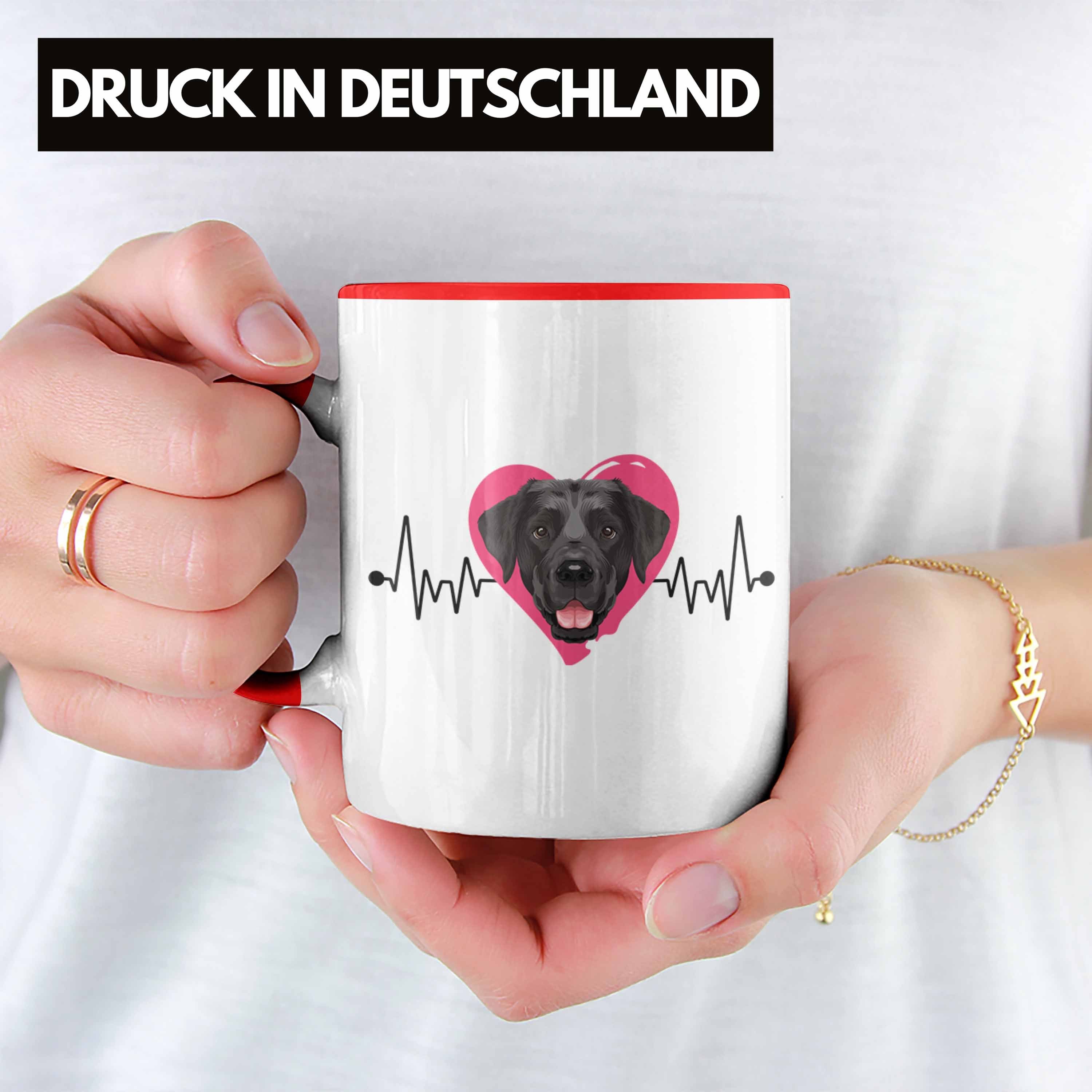 Herzschl Rot Spruch Besitzer Trendation Tasse Tasse Lustiger Geschenkidee Labrador Geschenk