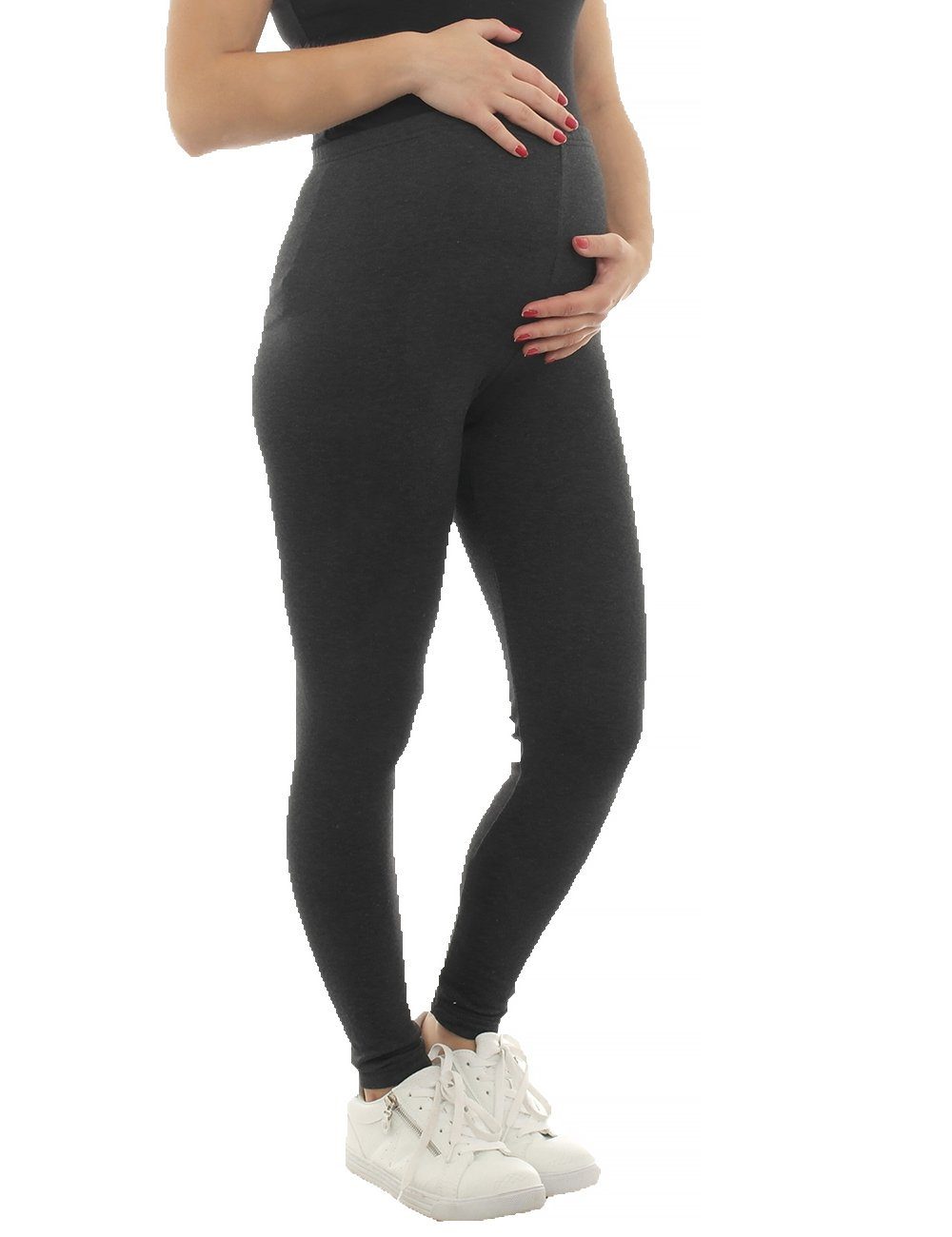 Leggings Fleece innen lang Umstand Thermo Umstandsleggings dunkelgrau F&K-Mode Hose