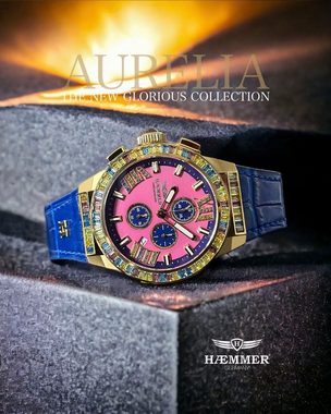 HAEMMER GERMANY Chronograph AURELIA, GR-003, Armbanduhr, Quarzuhr, Damenuhr