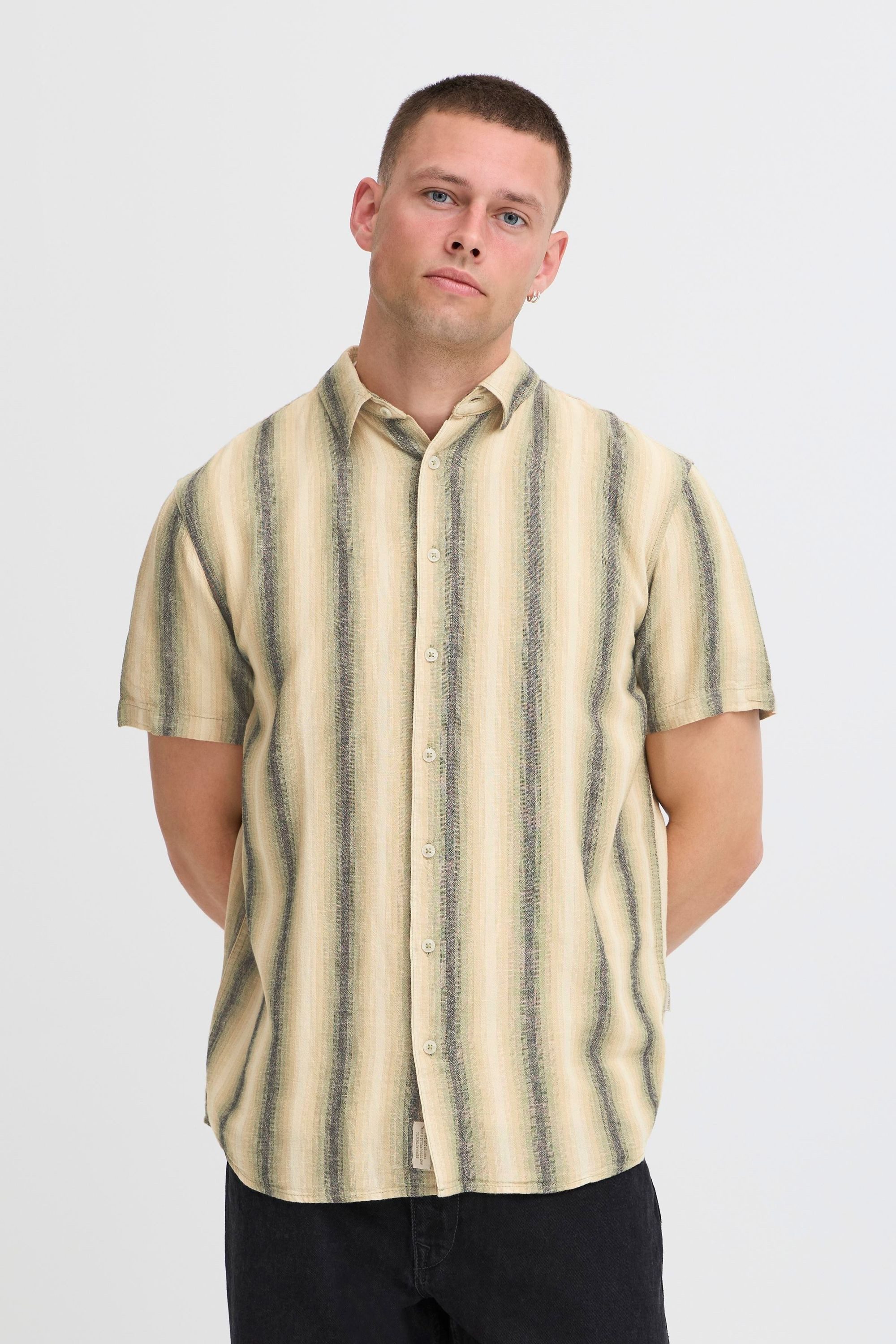 Blend Leinenhemd BHBobby Linen Mix Gestreiftes Leinenhemd