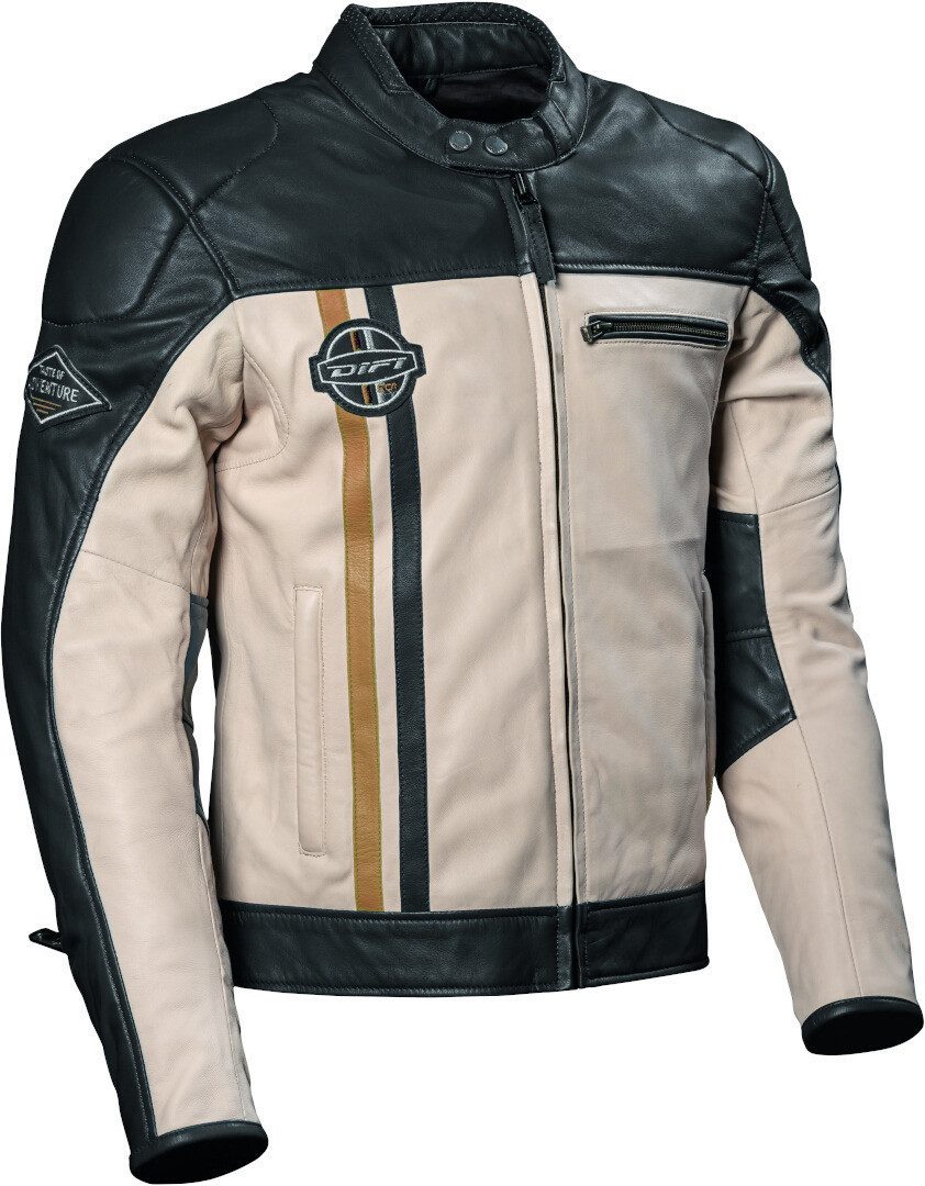 DIFI Motorradjacke Boston Motorrad Lederjacke protektoren reißverschluss