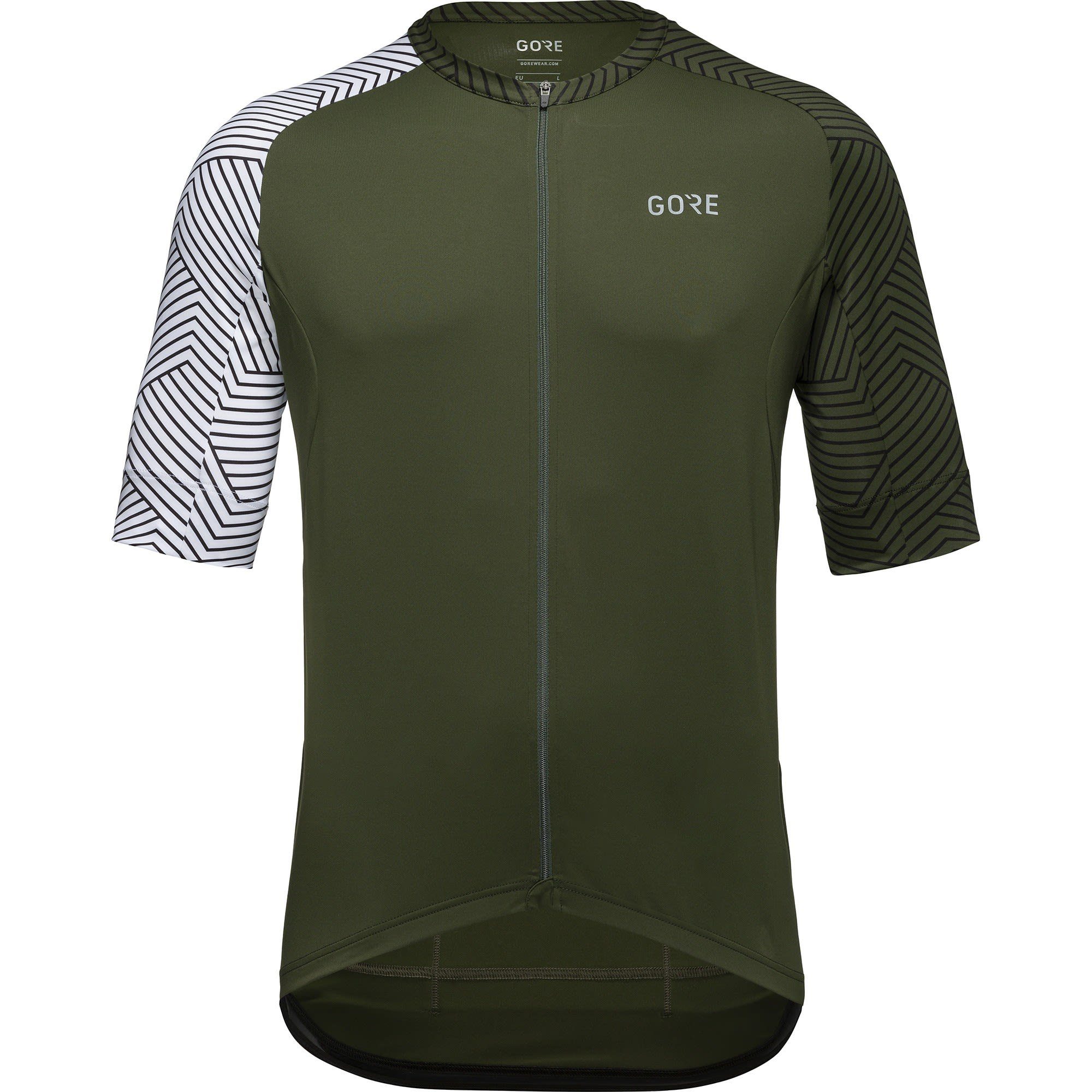 GORE® Wear T-Shirt Gore M C5 Jersey Herren Kurzarm-Shirt Utility Green - White