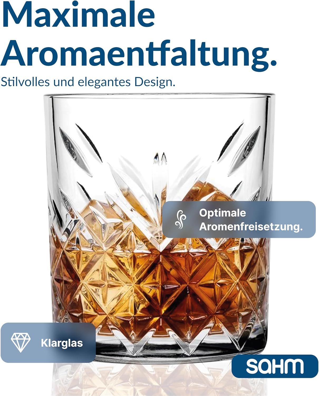 SAHM Whiskyglas Whisky Nosing Gläser Set 6 tlg 200ml