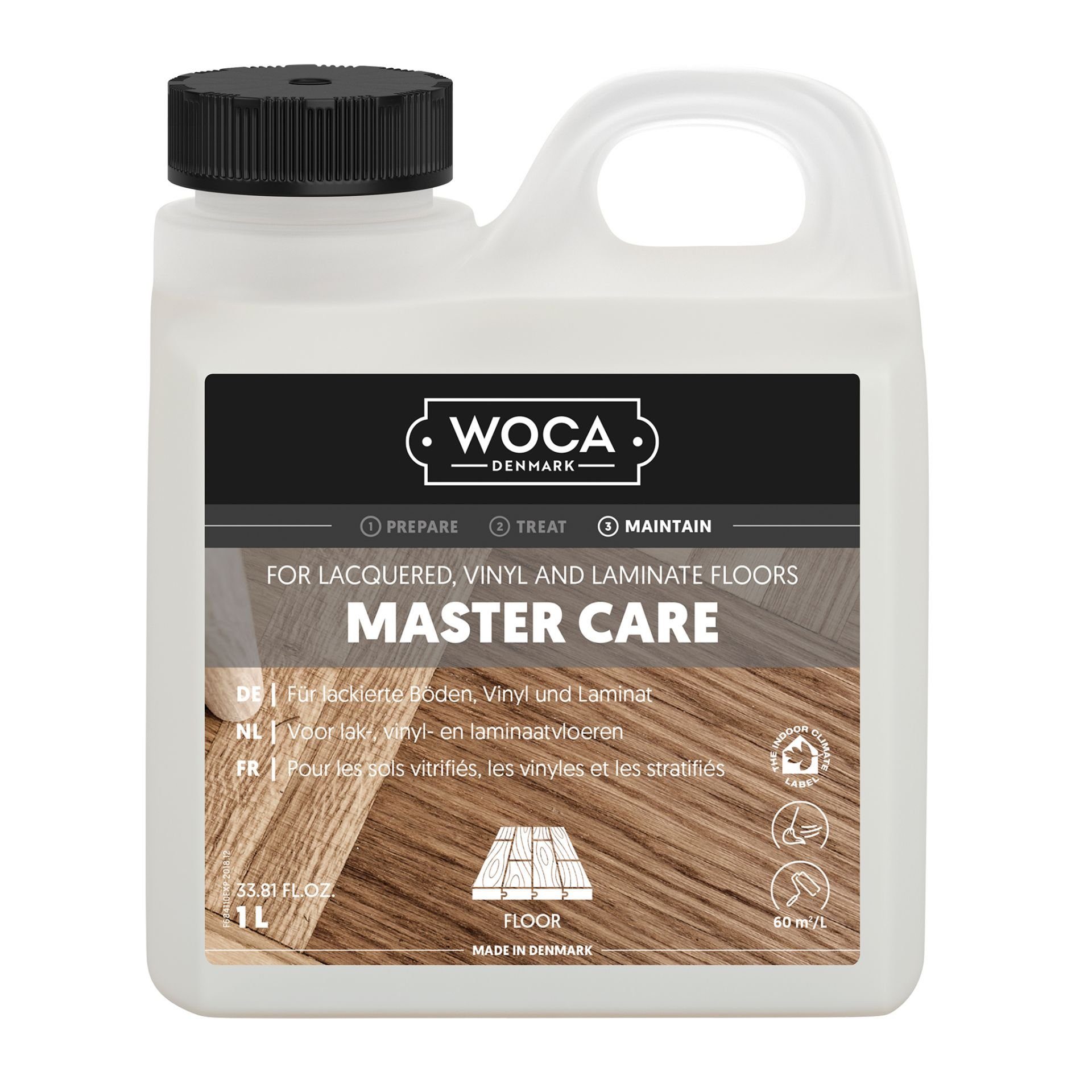 WOCA Pflegemittel für Vinyl, Laminat und lackiertes Parkett Fussbodenreiniger