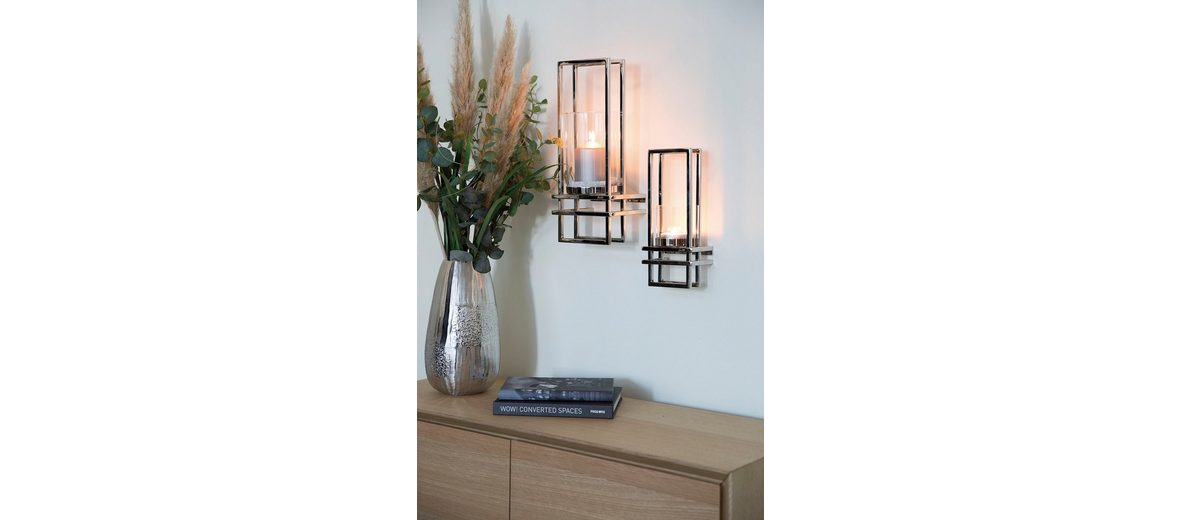 Wandkerzenhalter Silber Modern