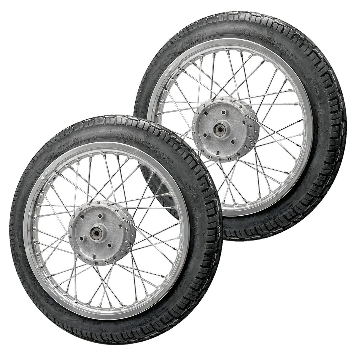 Craftride Satteltasche Set 2x Felge + Reifen VRM094 für Simson S51 S50 S70 Schwalbe KR51 AF12