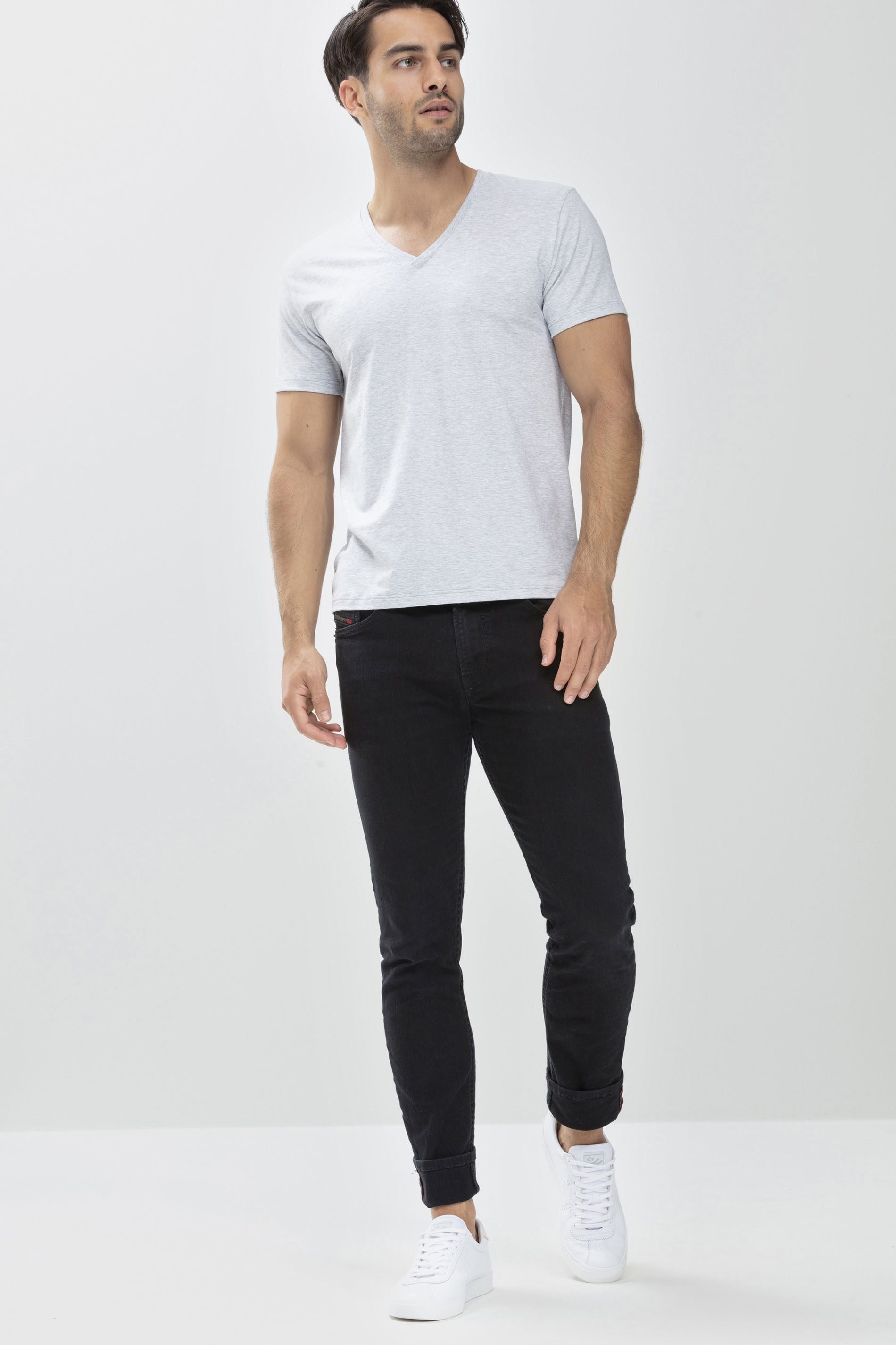 Mey T-Shirt Mey Herren T-Shirt Serie Dry Cotton Colour Uni (1-tlg)