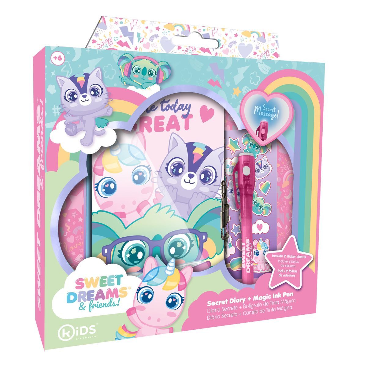 Kids Euroswan Tagebuch SWEET DREAMS Tagebuch Set