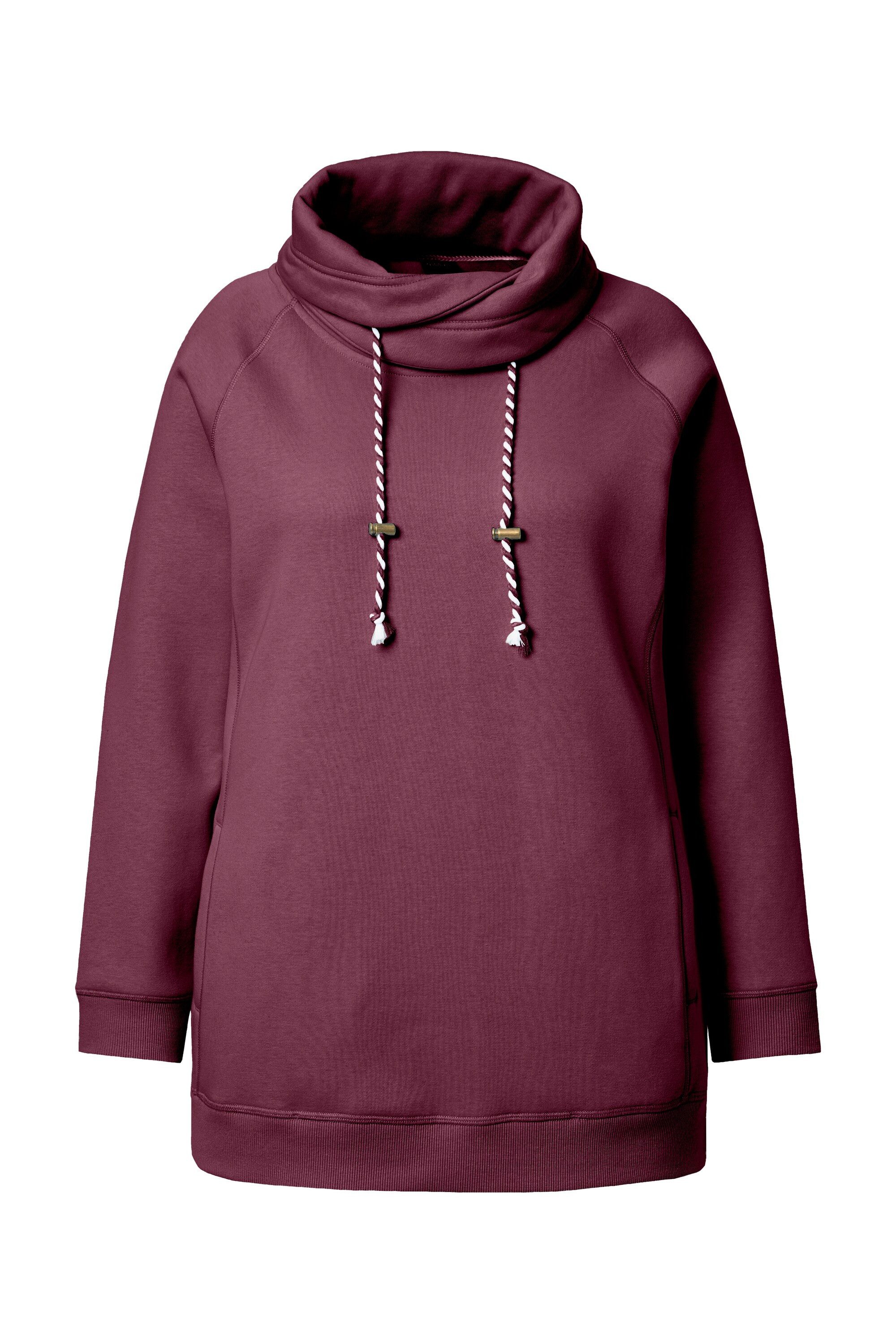 Ulla Popken Sweatshirt Bis 64 Sweatshirt mit Stehkragen Pullover günstig online kaufen