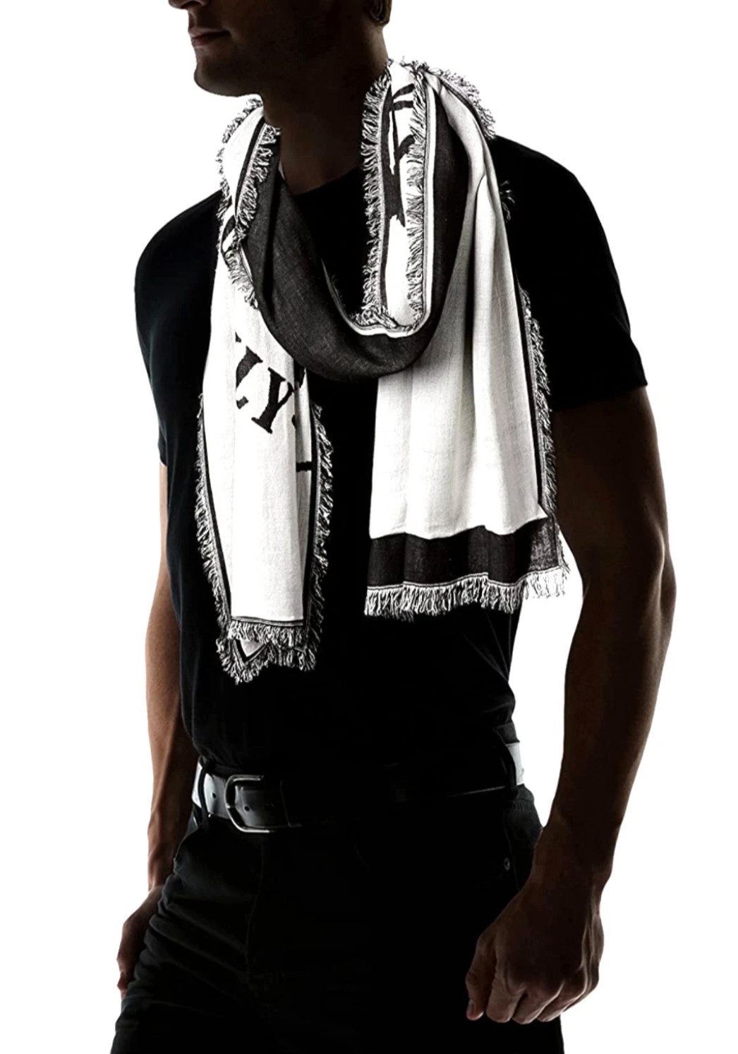 Diesel Strickschal Salfindian Schal Stola mit Skull Logo, Fransen, kontrast günstig online kaufen