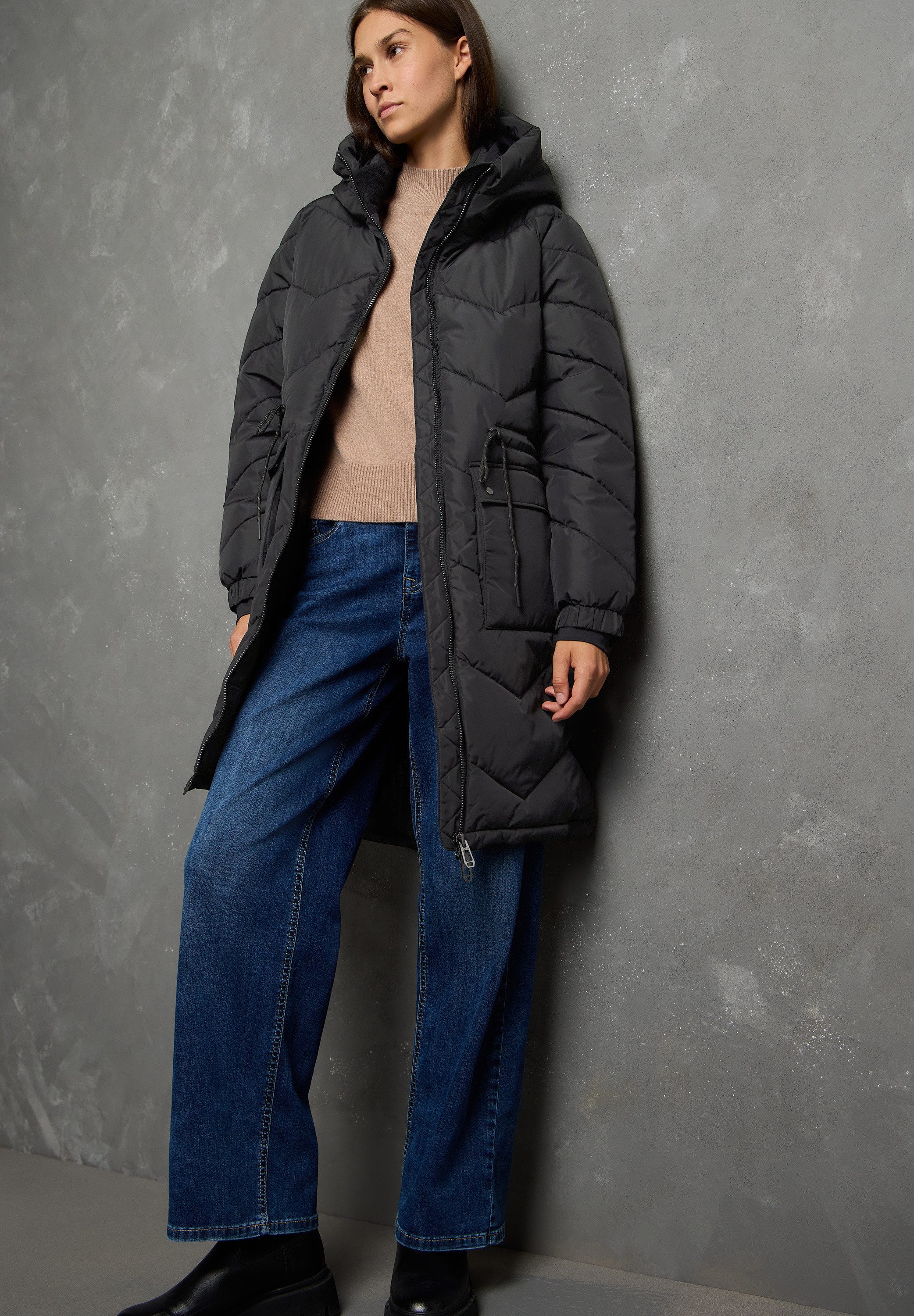 STREET ONE STUDIO Steppjacke mit Kapuze