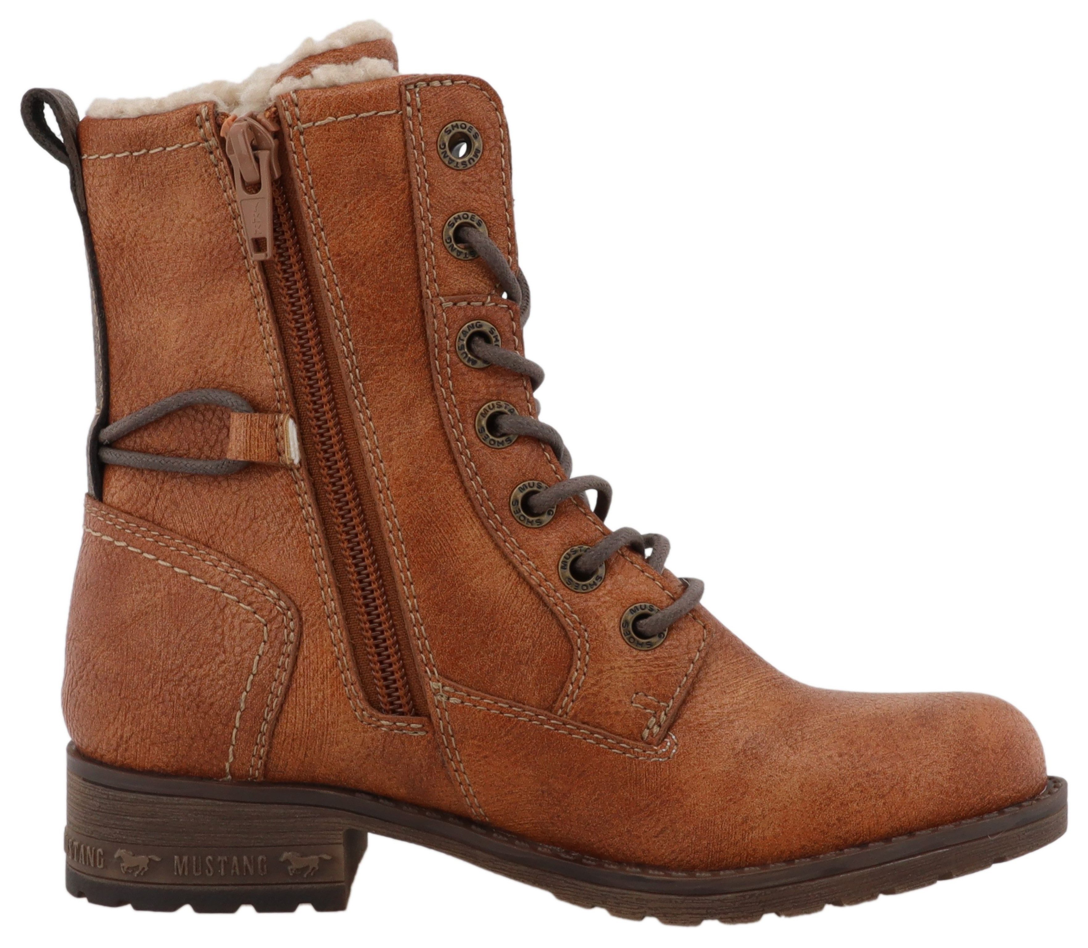 Mustang Shoes Concetta Winterstiefel Stiefel, Schnürstiefel mit TEX-Membran