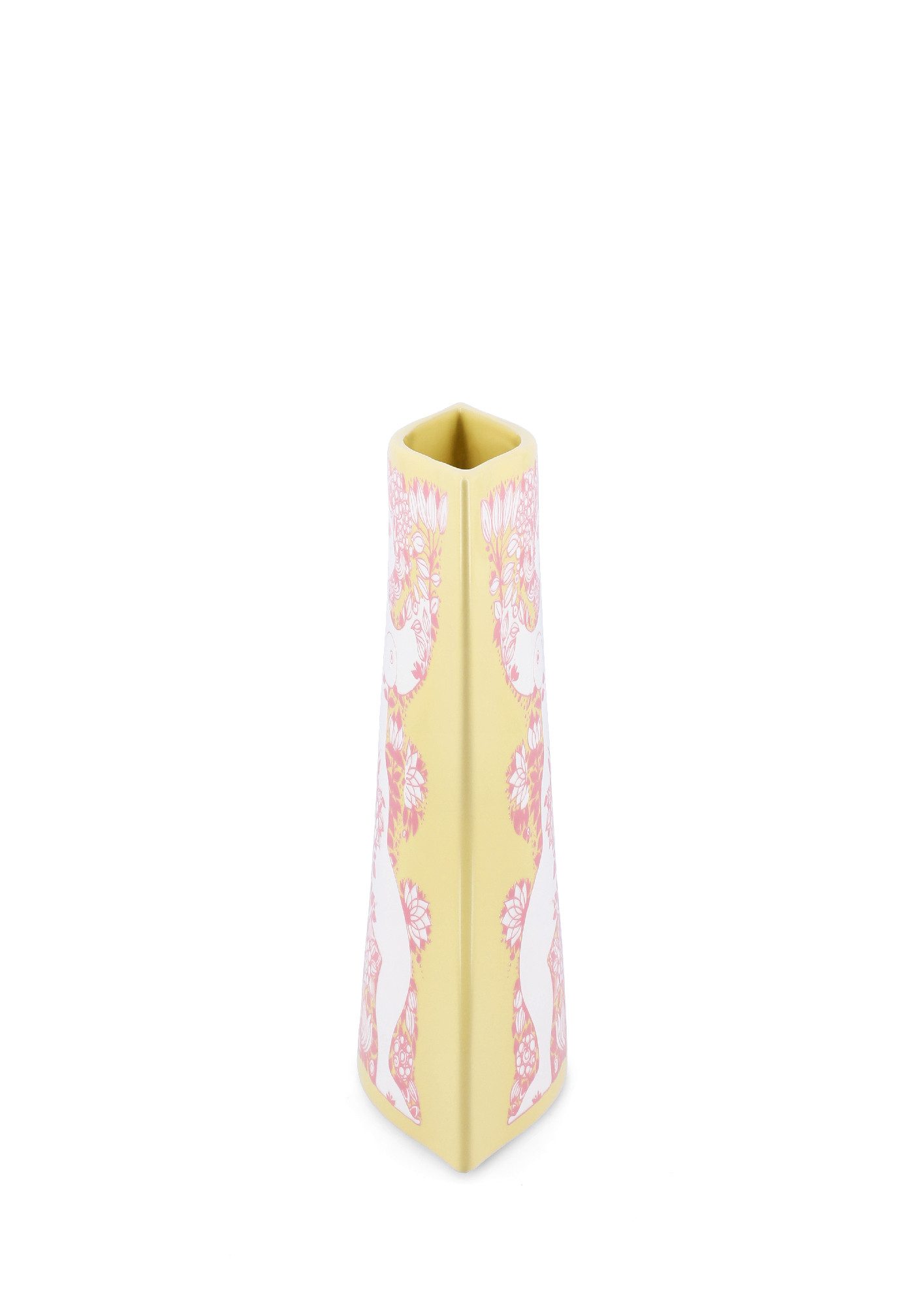 Bjørn Wiinblad Dekovase Bjørn Wiinblad Nina Vase 22 cm gelb/pink
