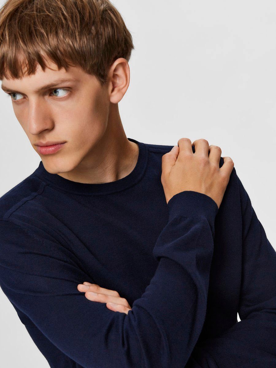 SELECTED HOMME Strickpullover SLHBERG CREW NECK günstig online kaufen