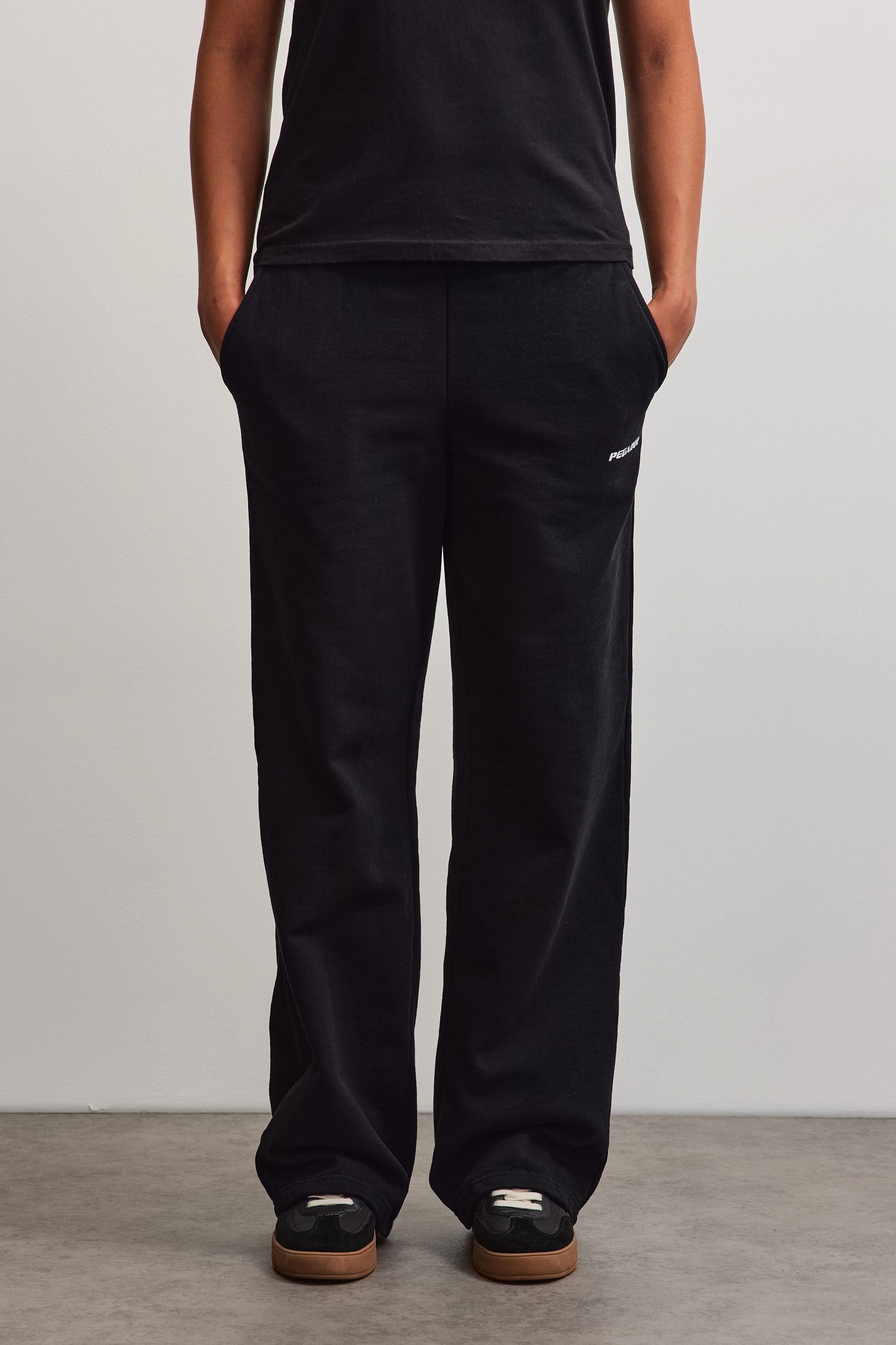 PEGADOR Sweathose ANNI WIDE SWEAT PANTS Baumwollmischung, weit – Bild 2 von 5