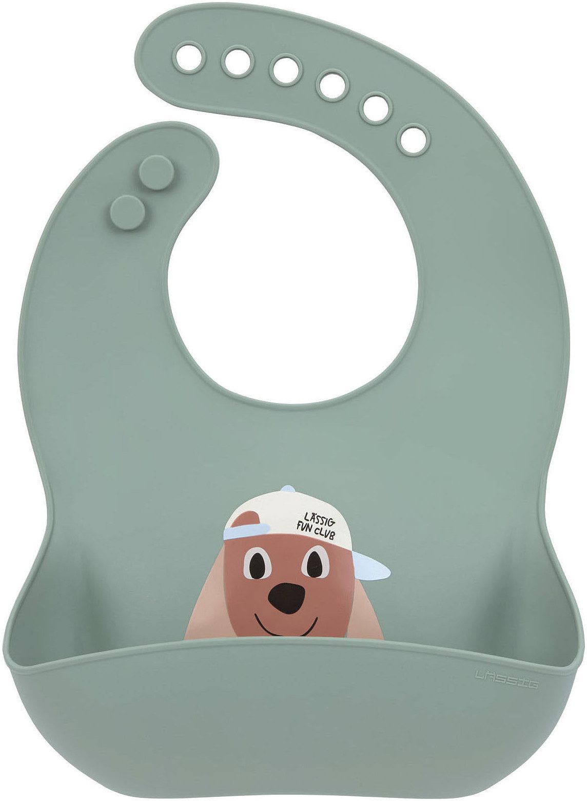 LÄSSIG Lätzchen Tiny Team Dog, Silikon