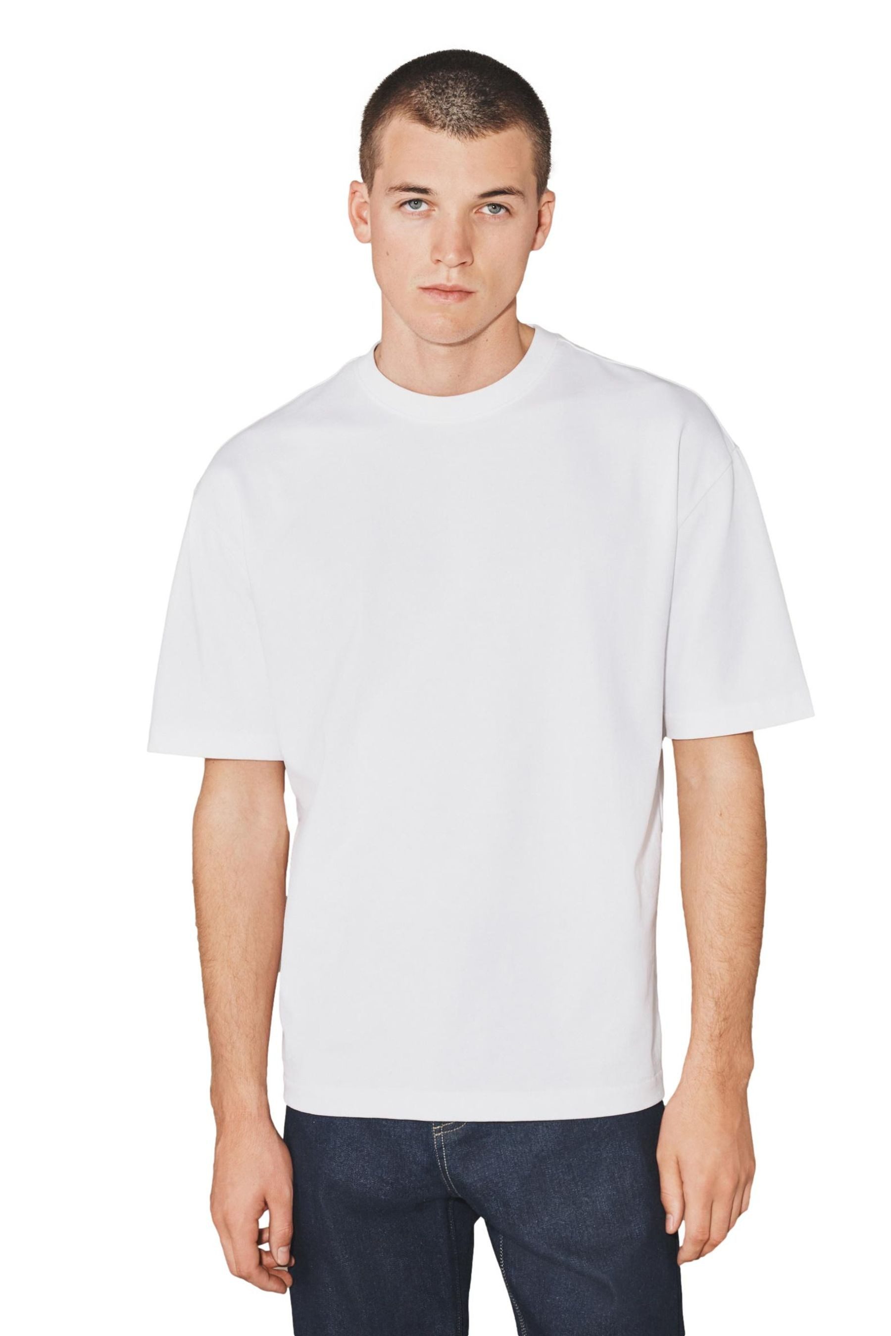 Next T-Shirt EDIT strukturiertes, kastiges T-Shirt (1-tlg)