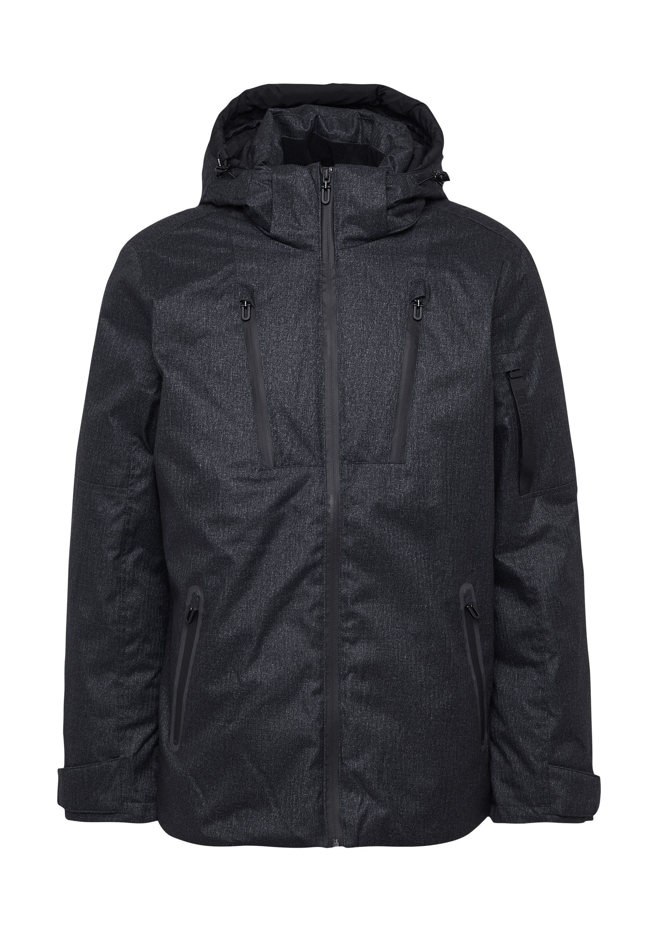s.Oliver Winterjacke Outdoor-Jacke Wattierte Jacke mit Kapuze und Zip-Details
