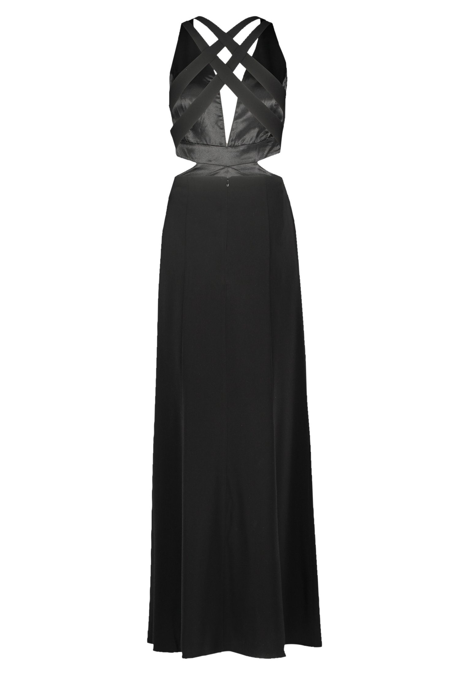 Schwarz Cut-Outs Maxikleid Mont mit Cut-Outs Vera (1-tlg)