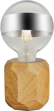 Pauleen Tischleuchte Woody Sparkle, ohne Leuchtmittel, E27, Holz