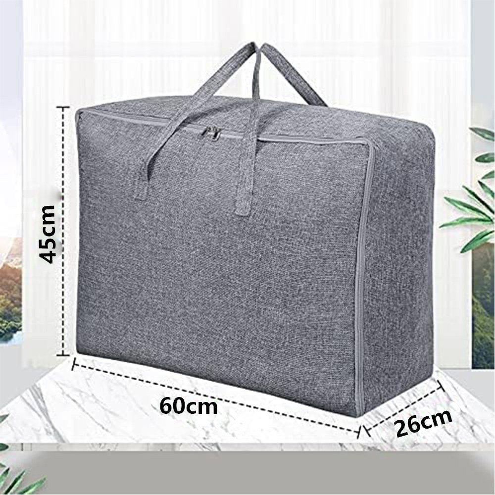 FELIXLEO Unterbettkommode Aufbewahrungstasche Groß, Faltbar Bettdecken 2 Stück, 60x45x26cm – Bild 2 von 5