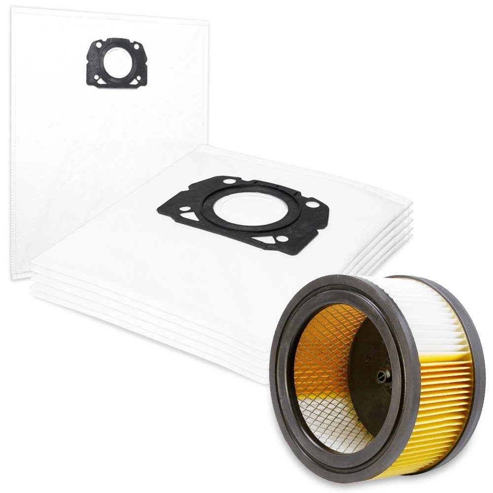 PRIMEBAG Staubsaugerbeutel 10 Beutel 1 Filter für Kärcher WD 5.400, WD 5.600, WD 4.200 kompatibel