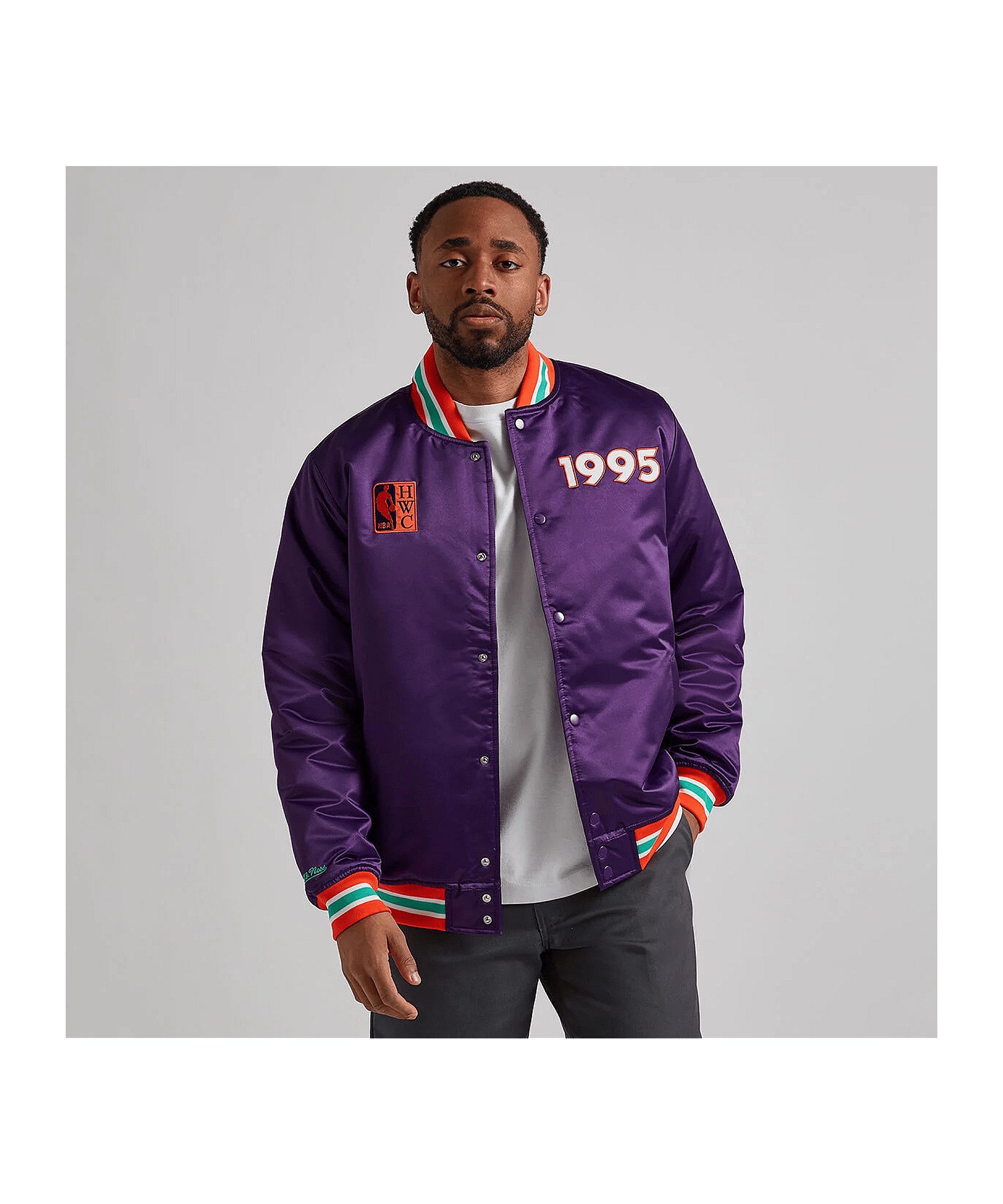 Mitchell & Ness Sweatjacke Mitchell and Ness NBA 1995 All Star Satin Jacke Polyester