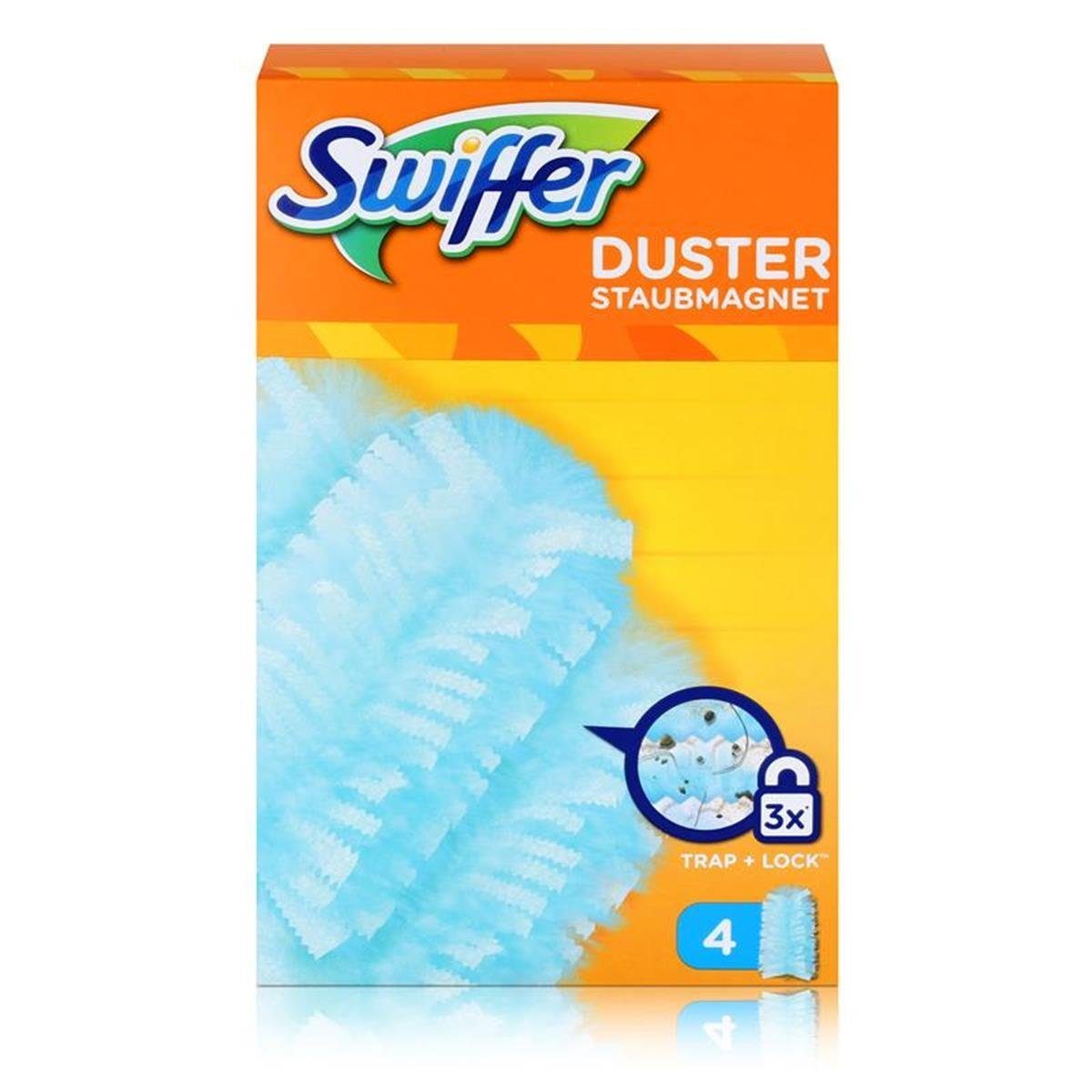 Swiffer Swiffer Staubmagnet Tücher 4er – Nimmt 3x mehr Staub und Haare auf Reinigungstücher