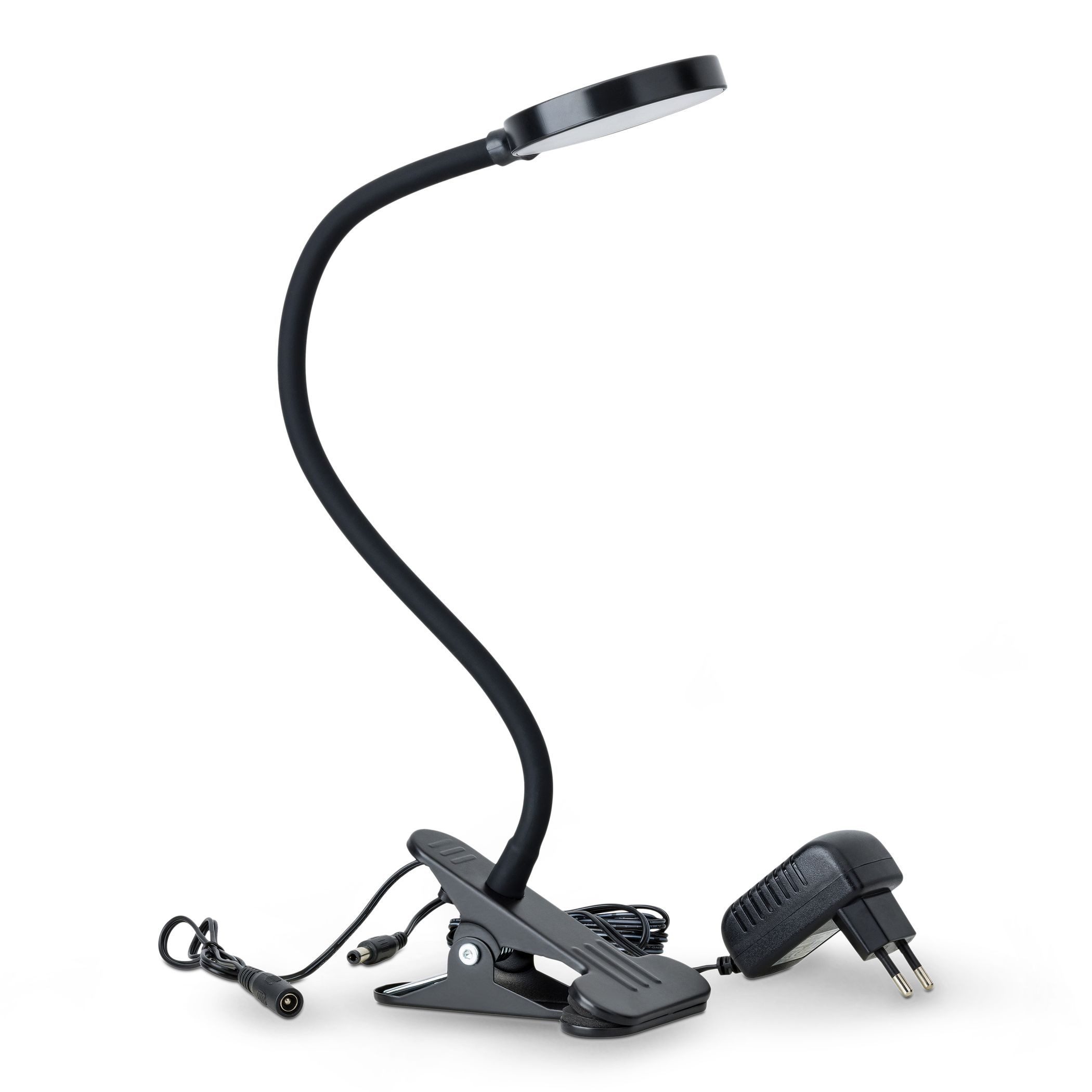 SEBSON LED Steckdosenleuchte LED Klemmlampe Bett 4W - Stecker, dimmbar, neutralweiß, Tischlampe, LED integriert, neutralweiß, Neutralweiß 4000K, 300lm, 4W, Dimmbar in 3 Stufen, inkl. Netzteil