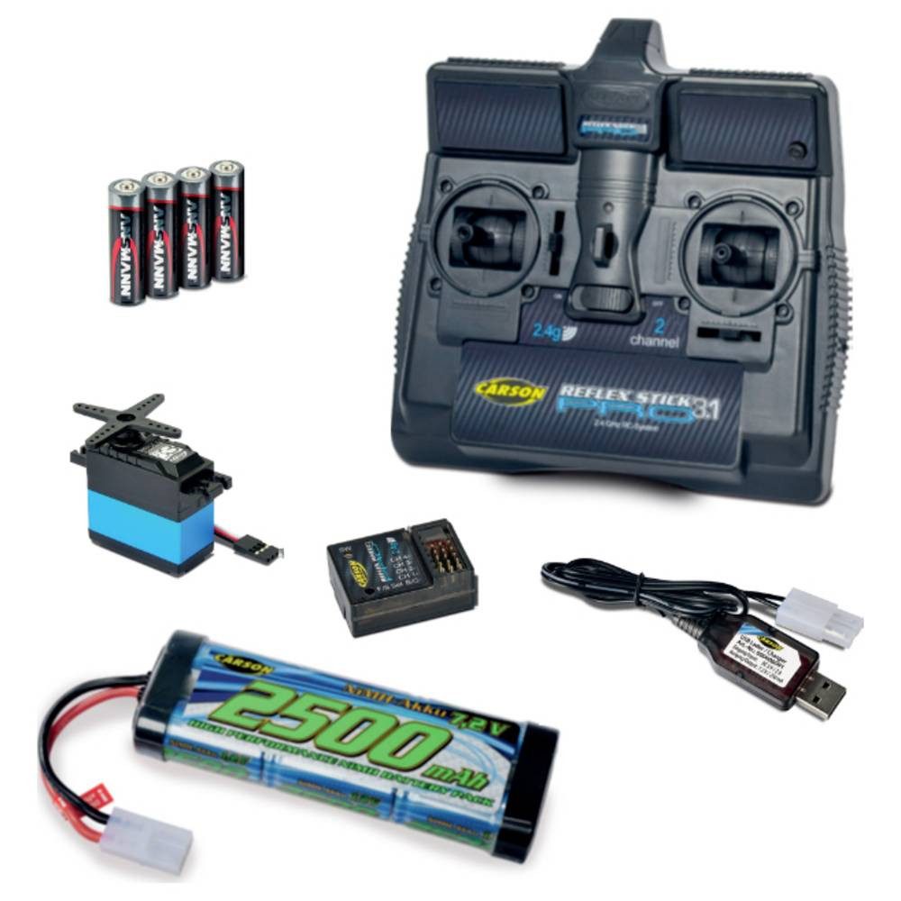 CARSON UK REFLEX STICK PRO 3.1 Hand-Fernsteuerung 2,4 GHz Anzahl Kanäle: 2 RC-Fernsteuerung