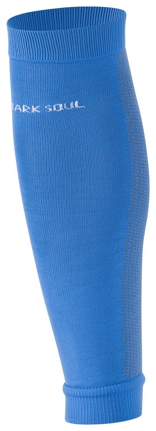 Stark Soul® Fußballstutzen Stutzen ohne Fussballstutzen Sleeve/ Sportstutzen, - Tube, Blau Fuss Paar) (1