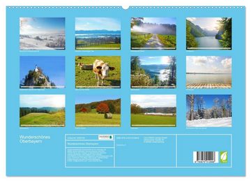 CALVENDO Wandkalender Wunderschönes Oberbayern (Premium, hochwertiger DIN A2 Wandkalender 2023, Kunstdruck in Hochglanz)