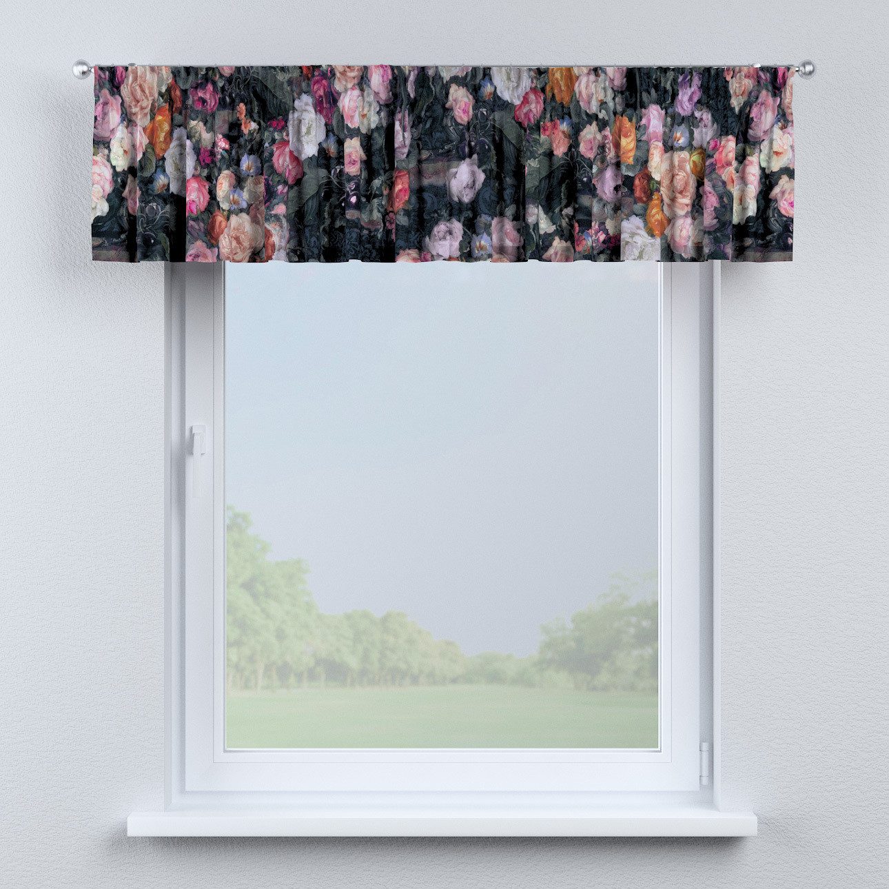 Kurzgardine mit Kräuselband, bunt, 390 x 40 cm, Gardenia (161-02) günstig online kaufen