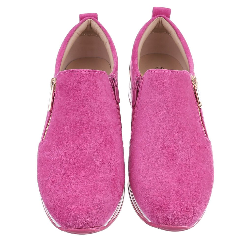 Ital-Design Trendiger Slipper mit exquisite Komfortoptionen Sneaker (89318991) Keilabsatz/Wedge Sneakers Low in Pink