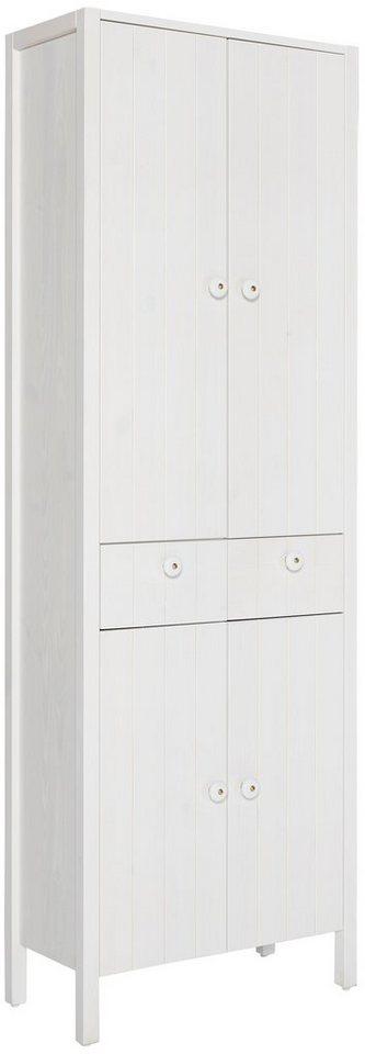 Home affaire Hochschrank Tina Badmöbel, Schrank, Breite 57 cm, Massivholz,  Maße (B/T/H): 57/28/170,5 cm