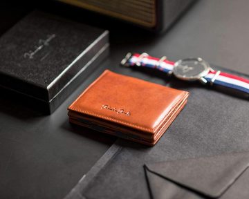 Jaimie Jacobs Geldbörse (Herren Groß Vintage Leder Geldbörse, Herren Portemonnaie mit RFID Schutz), Flap Boy - Das Original Magic Wallet mit Kleingeldfach Herren echtes