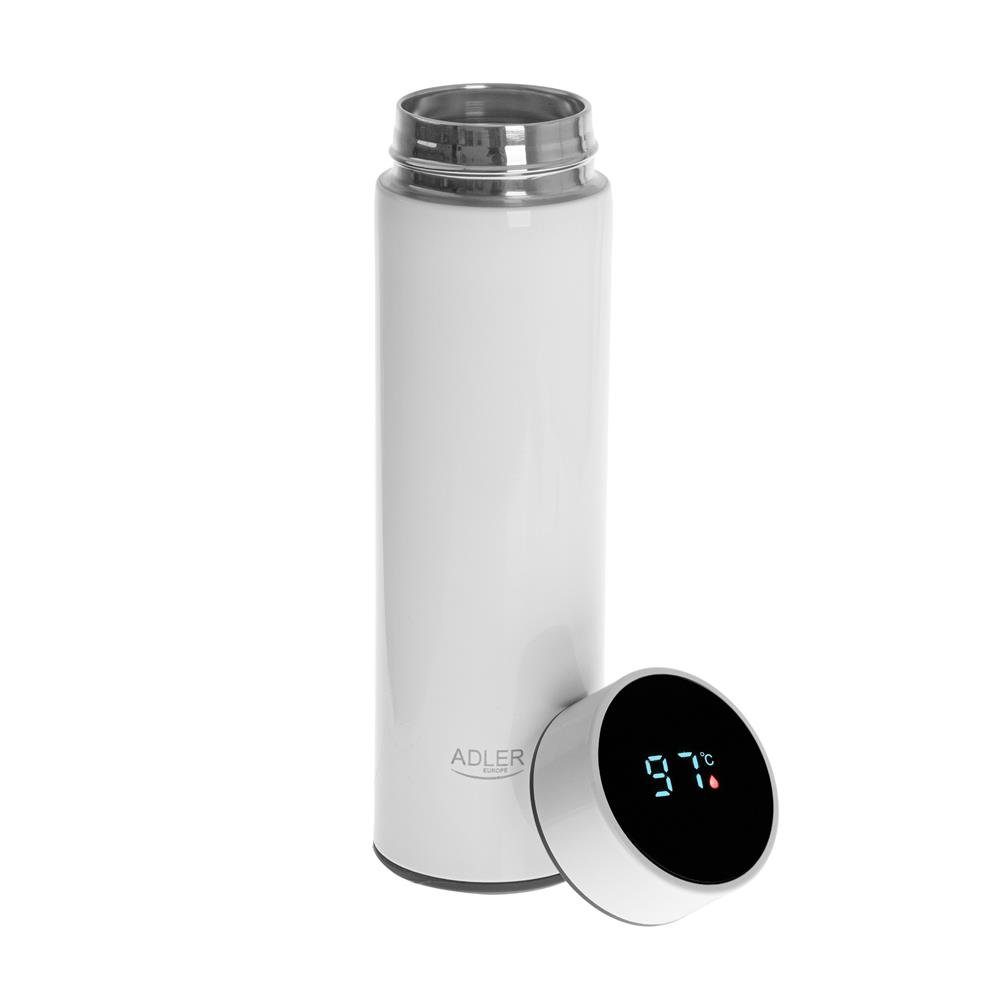 Adler Thermobecher AD 4506bk Thermobecher mit 473 ml Inhalt, Temperaturanzeige