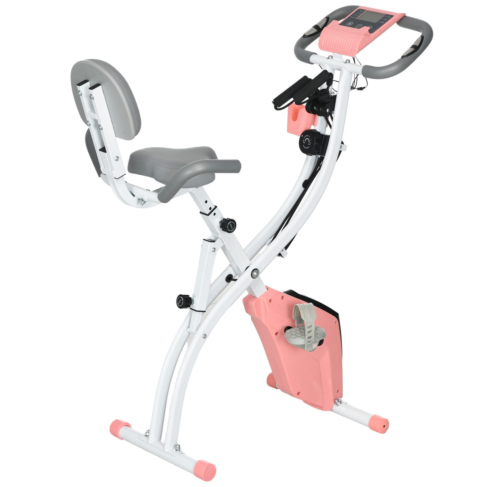 Heimtrainer Klappbares- mit Höhenverstellung, Magnetbremse, LCD-Display