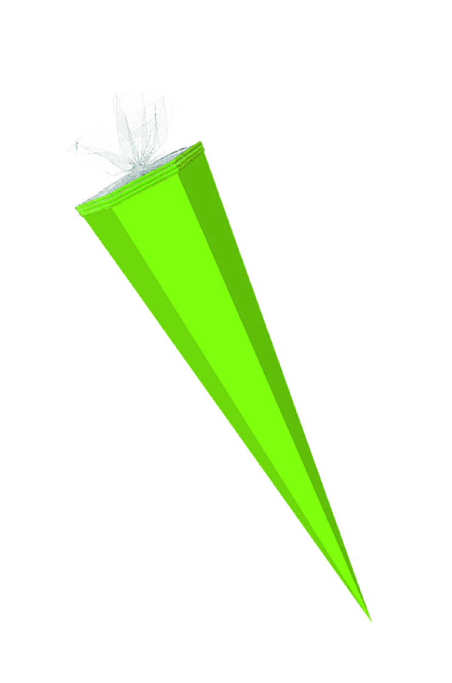 Schultüte Bastel Schultüte / Länge: 50cm / eckig / Farbe: hellgrün