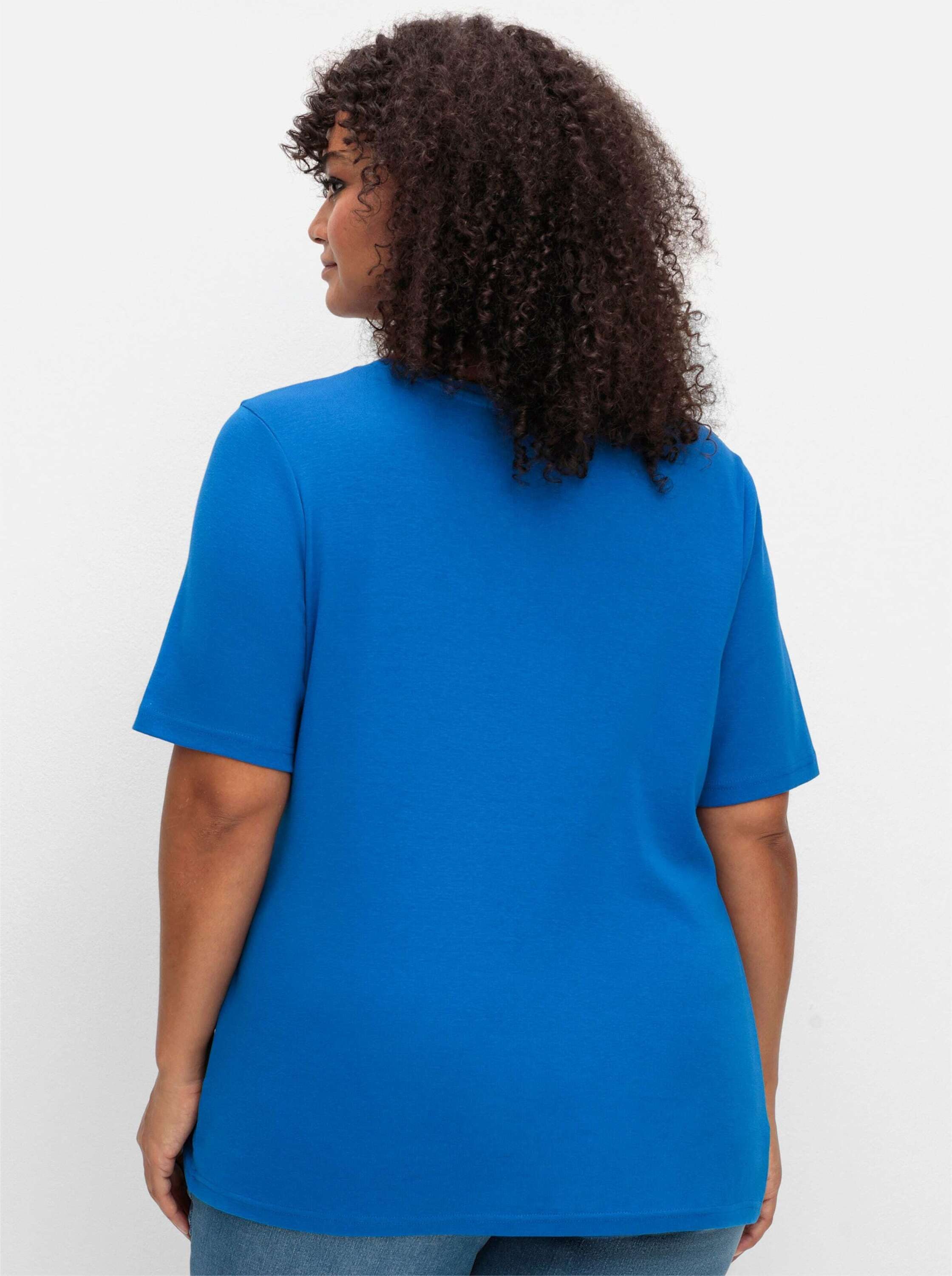 Sheego T-Shirt T-Shirt Kurzarm aus reiner Baumwolle günstig online kaufen