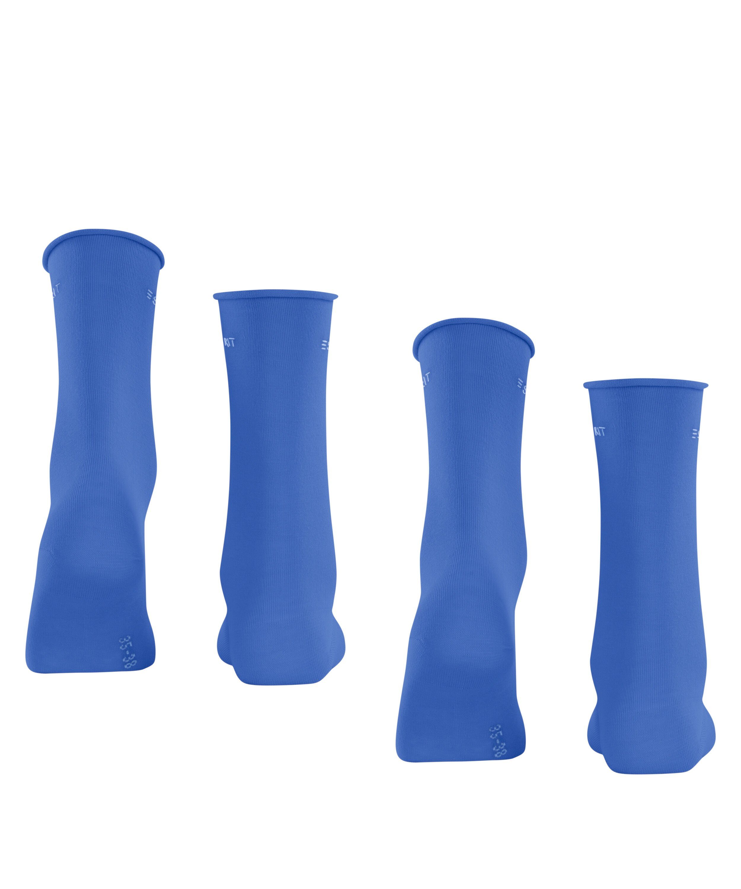 (6046) 2-Pack Basic deep Socken (2-Paar) blue Pure Esprit