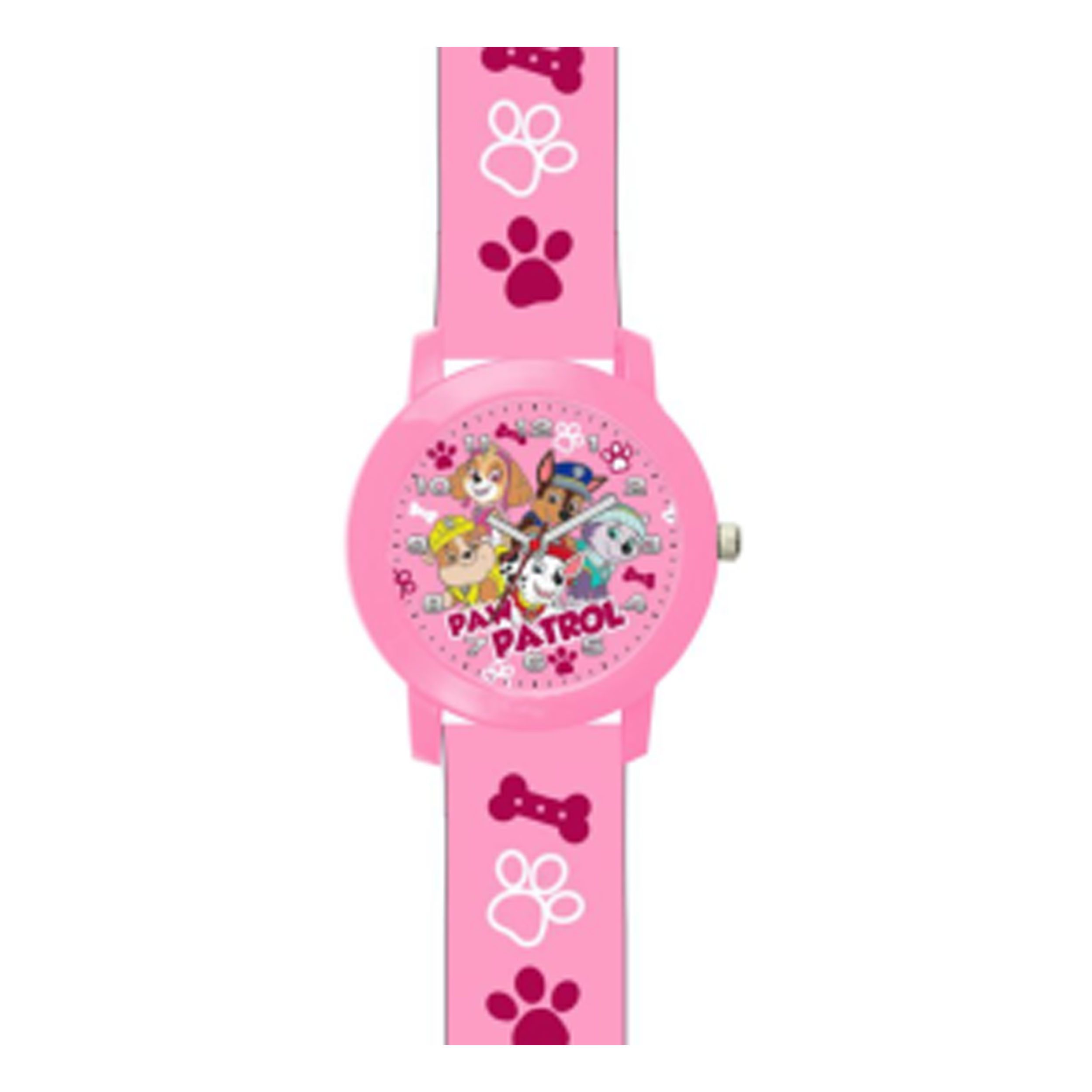 Quarzuhr PAW Patrol Kinderarmbanduhr mit Silikonarmband, Japanisches Quarzuhrwerk 34 mm