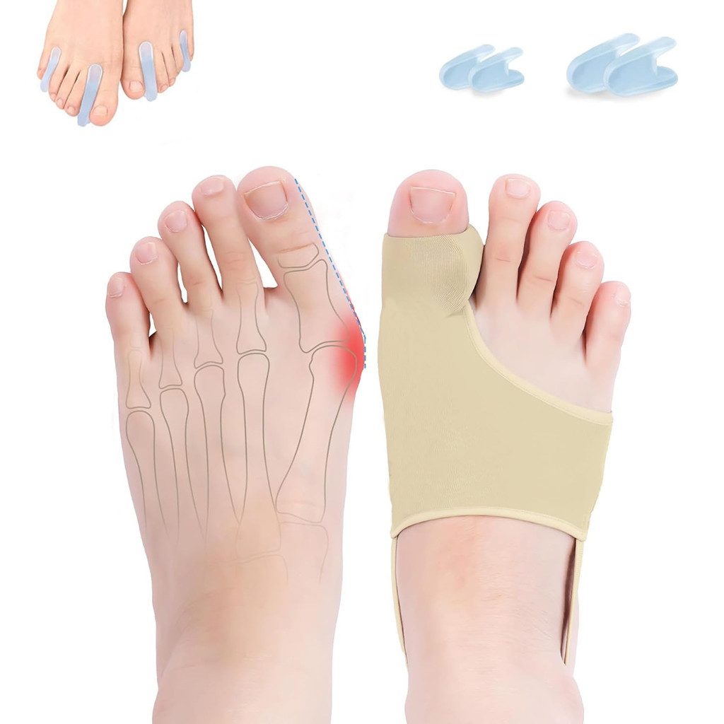 VEKROBOT Zehenkorrektor Hallux Schiene Für Damen Tag Nacht Korrigiert Zehen lindert Schmerzen, 1-tlg., Ideal für den täglichen Gebrauch